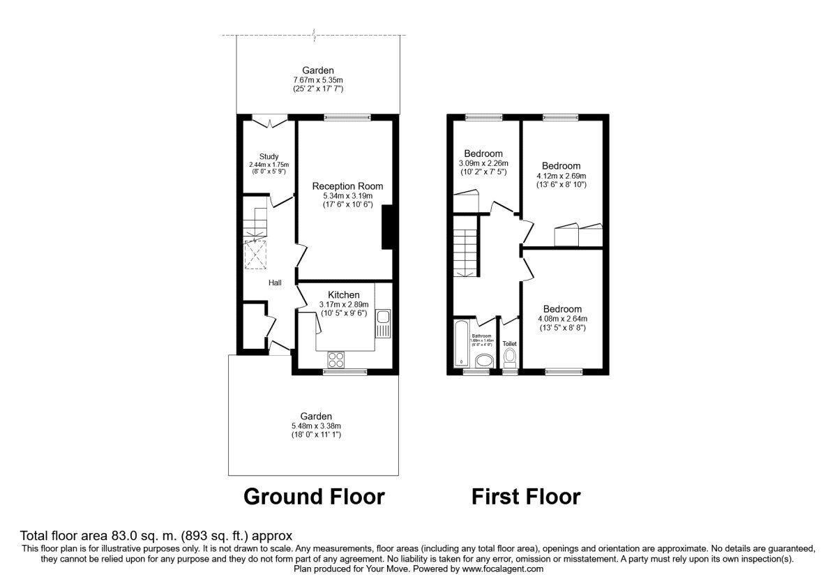 Floorplan of 3 bedroom  Flat for sale, Lubbock Street, London, SE14