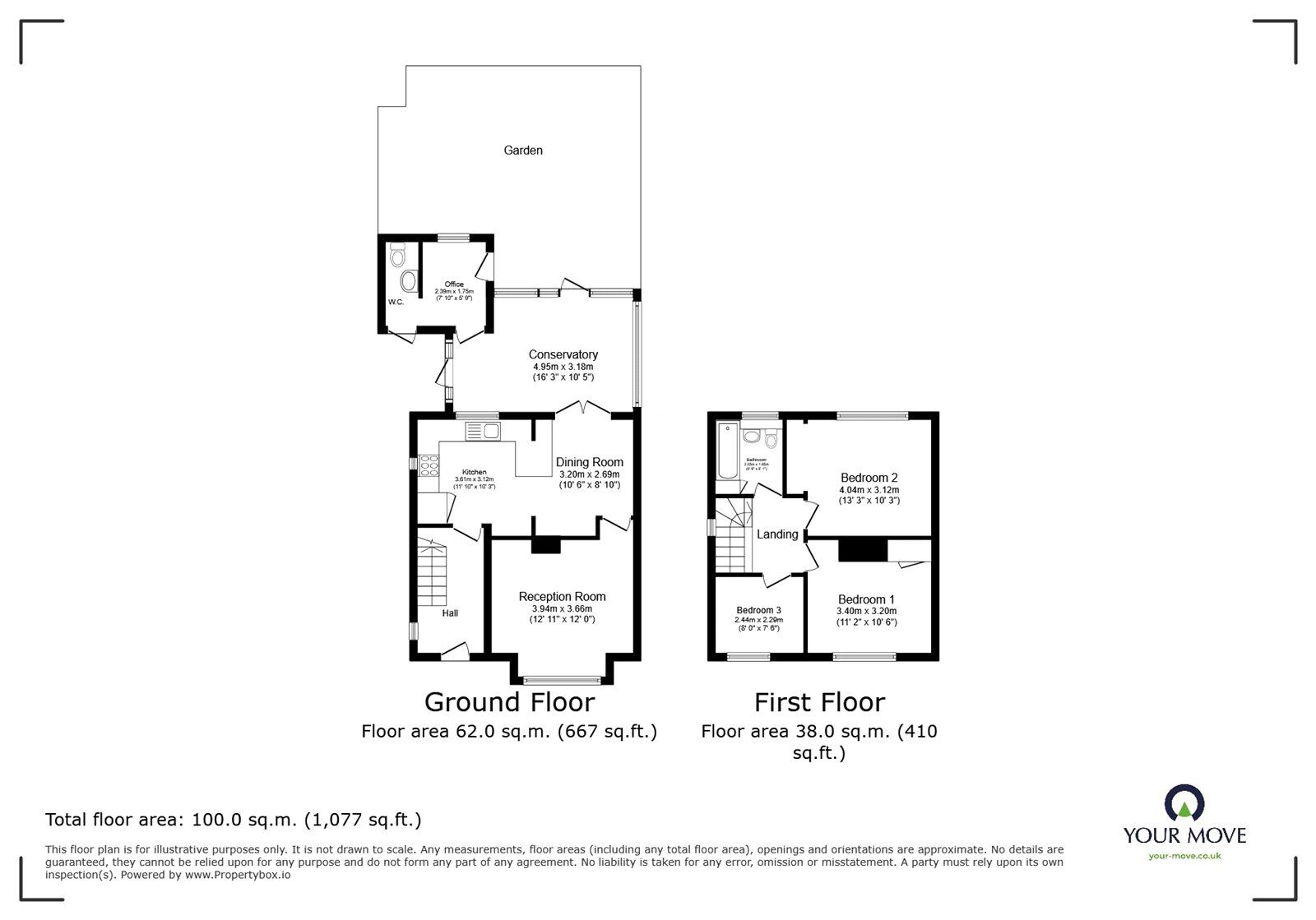 Floorplan of 3 bedroom Semi Detached House for sale, Desmond Street, London, SE14