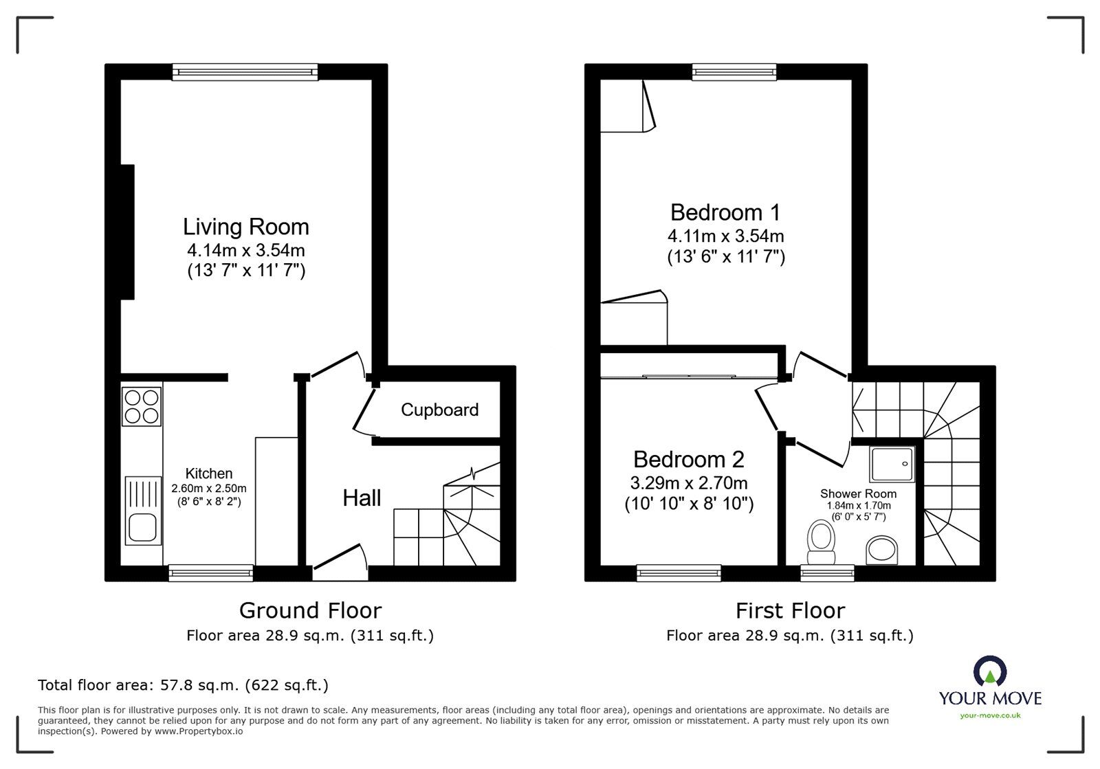 Floorplan of 2 bedroom  Flat for sale, West Lane, London, SE16