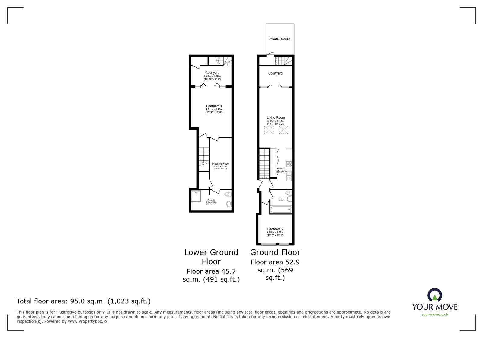 Floorplan of 2 bedroom  Flat for sale, Trafalgar Street, London, SE17