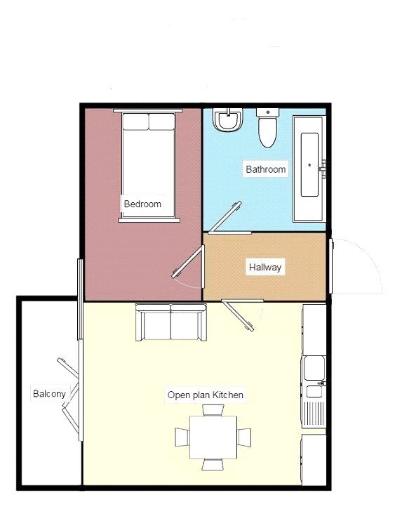 Floorplan of 1 bedroom  Flat for sale, Crampton Street, London, SE17