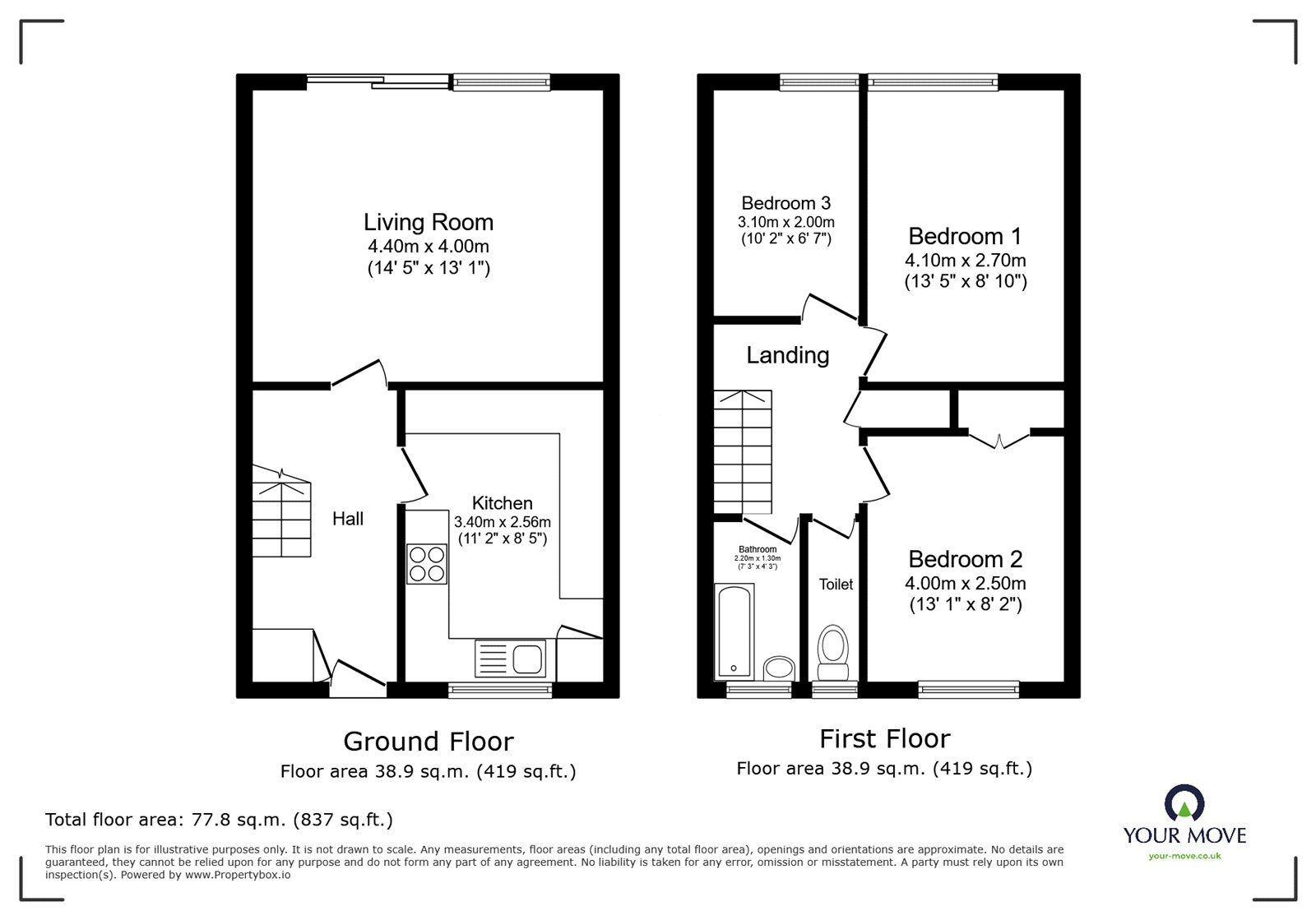 Floorplan of 3 bedroom  Flat for sale, Wilson Grove, London, SE16