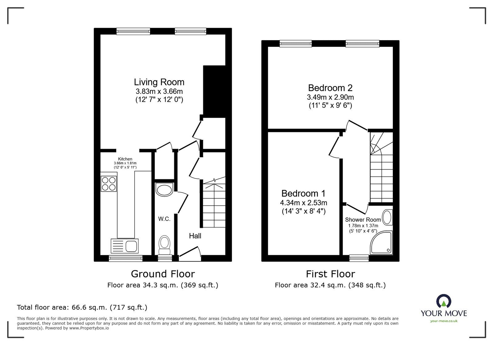 Floorplan of 2 bedroom  Flat for sale, Tyers Estate, Bermondsey Street, London, SE1