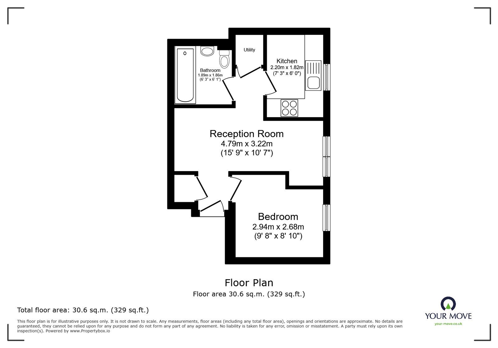 Floorplan of 1 bedroom  Flat to rent, Samuel Close, London, SE14