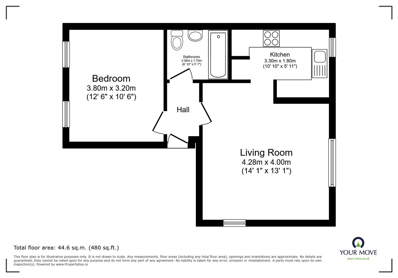 Floorplan of 1 bedroom Flat for sale, Samuel Close, London, SE14