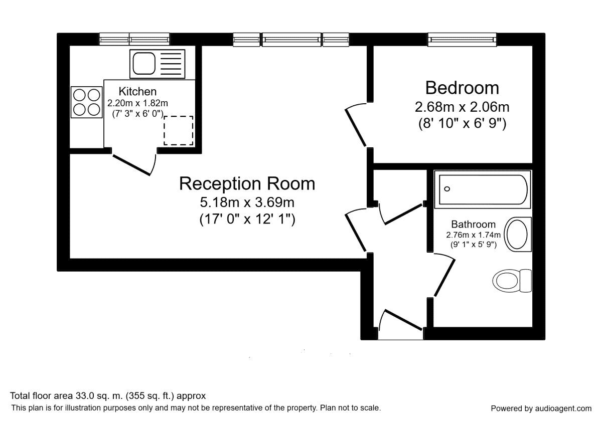 Floorplan of Flat to rent, Samuel Close, London, SE14