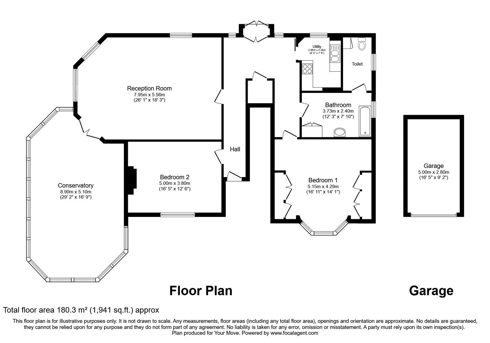Floorplan of 2 bedroom Flat for sale, Shooters Hill Road, London, SE3