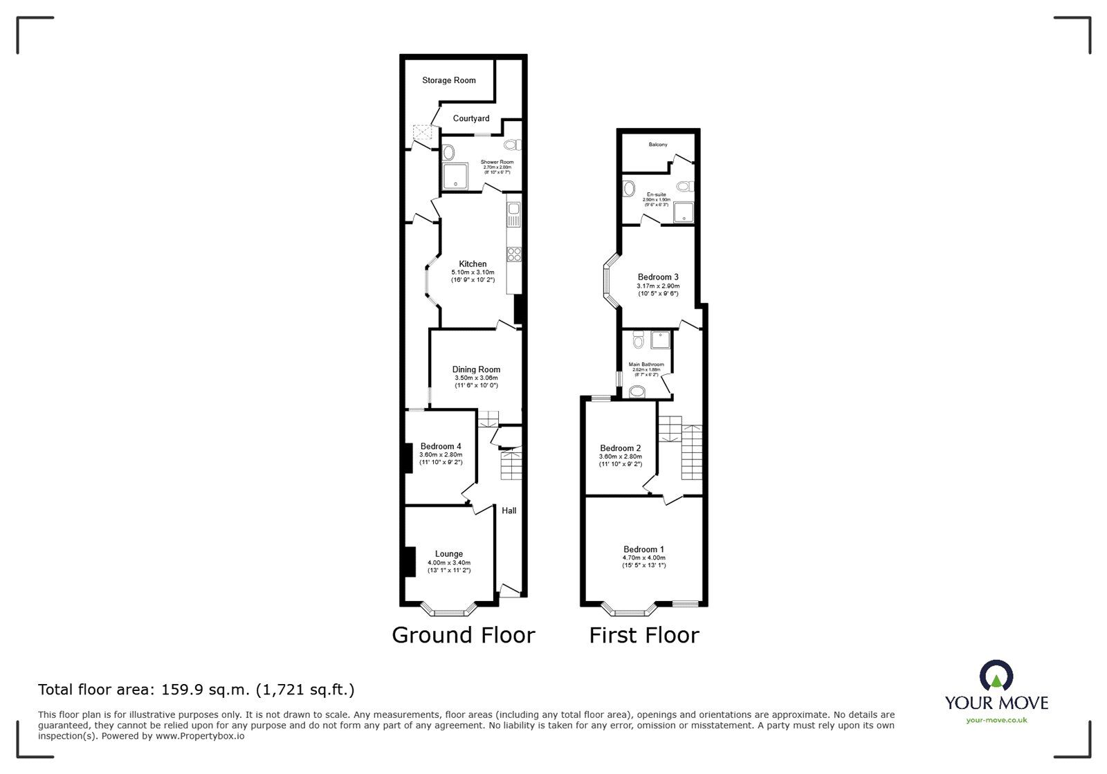 Floorplan of 4 bedroom Mid Terrace House for sale, Childeric Road, London, SE14
