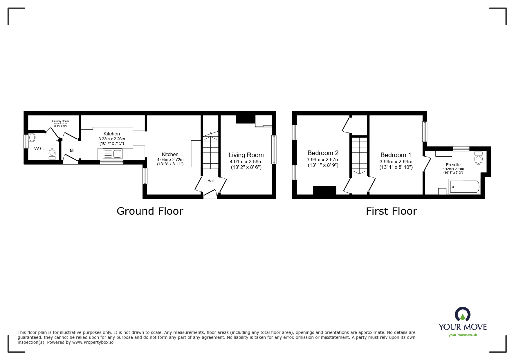 Floorplan of 2 bedroom Mid Terrace House for sale, Brook Street, Erith, DA8