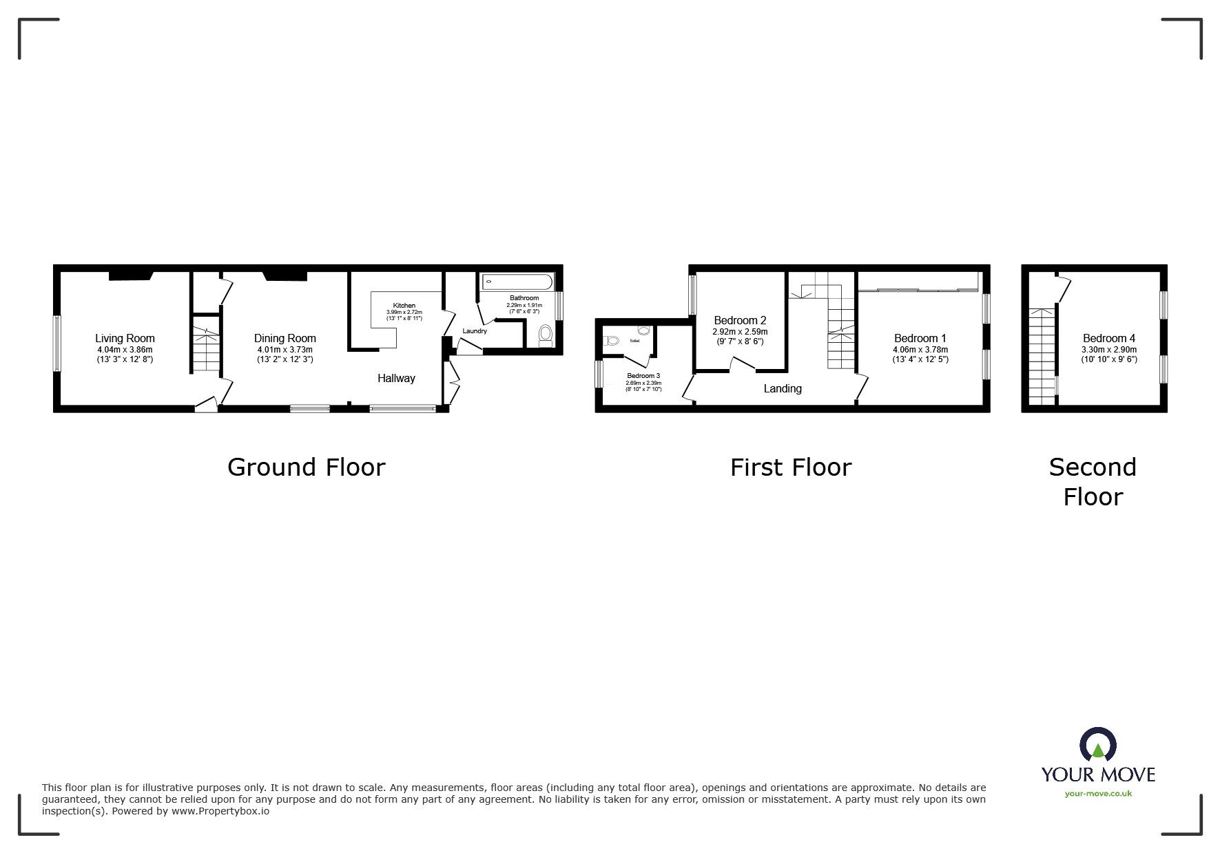 Floorplan of 4 bedroom Semi Detached House for sale, Nelson Road, Belvedere, DA17