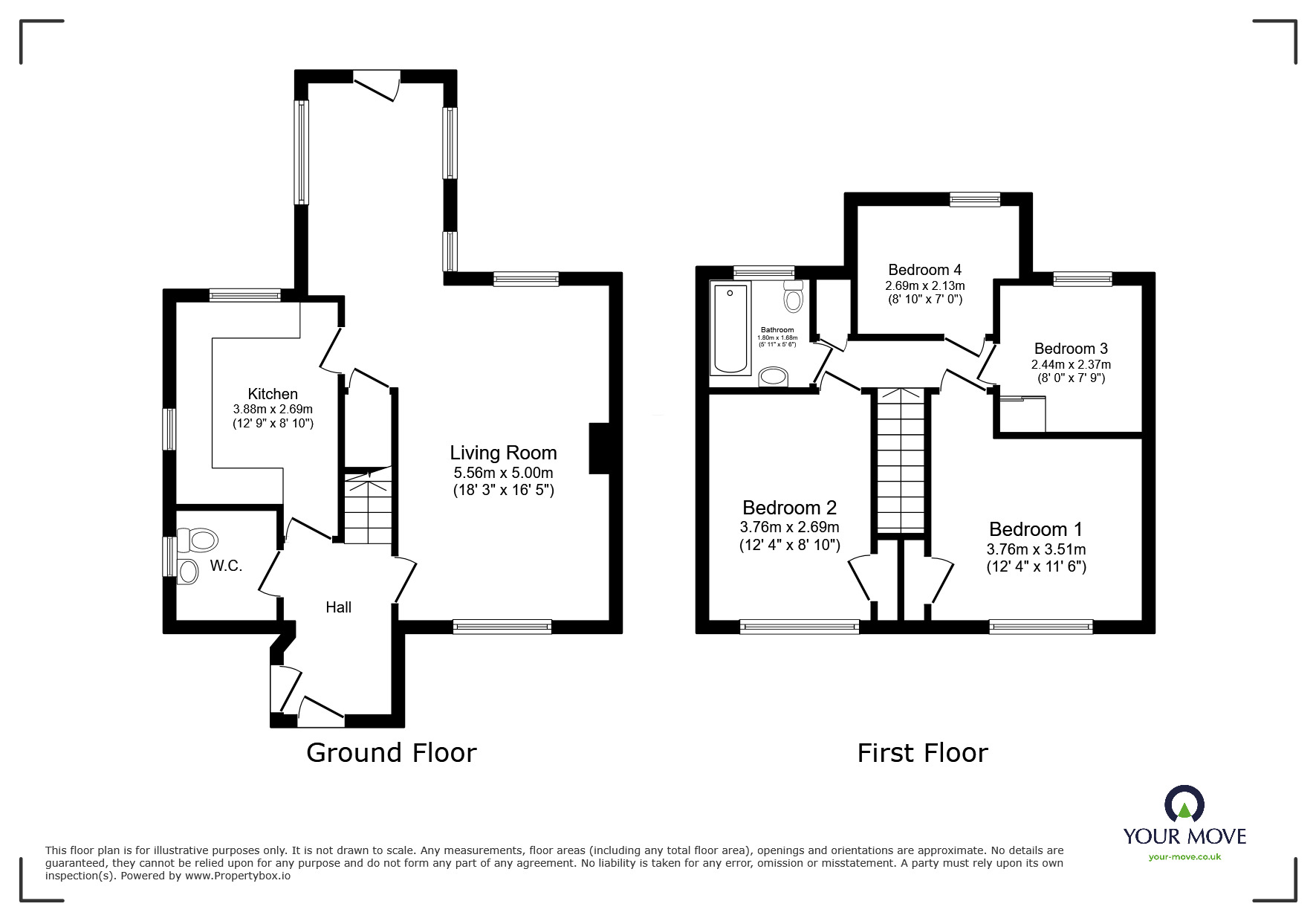 Floorplan of 4 bedroom Detached House for sale, Lesney Park Road, Erith, DA8