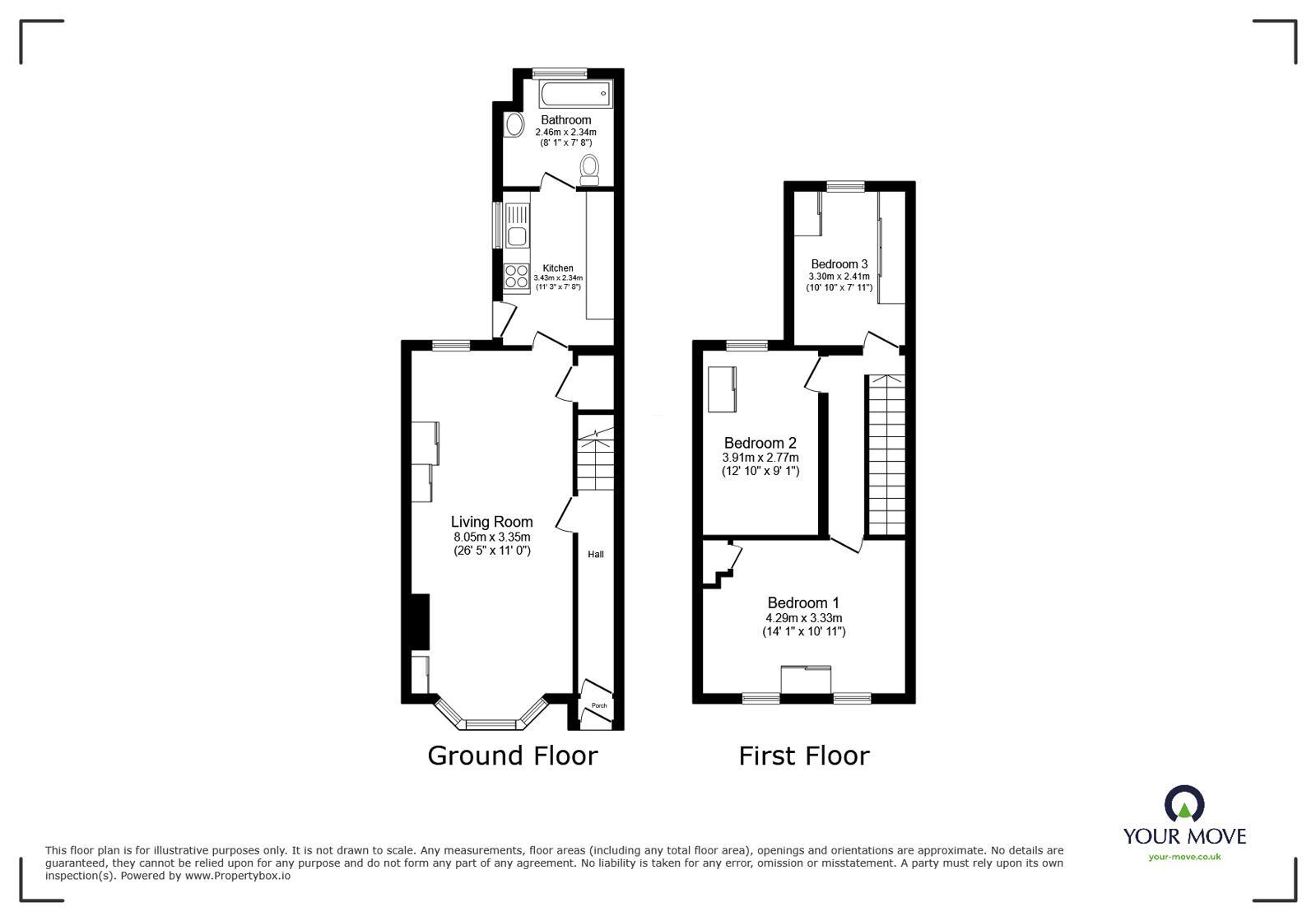 Floorplan of 3 bedroom Mid Terrace House for sale, Horsa Road, Erith, DA8