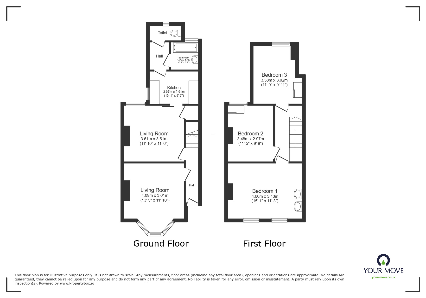 Floorplan of 3 bedroom Mid Terrace House for sale, Battle Road, Belvedere, DA17