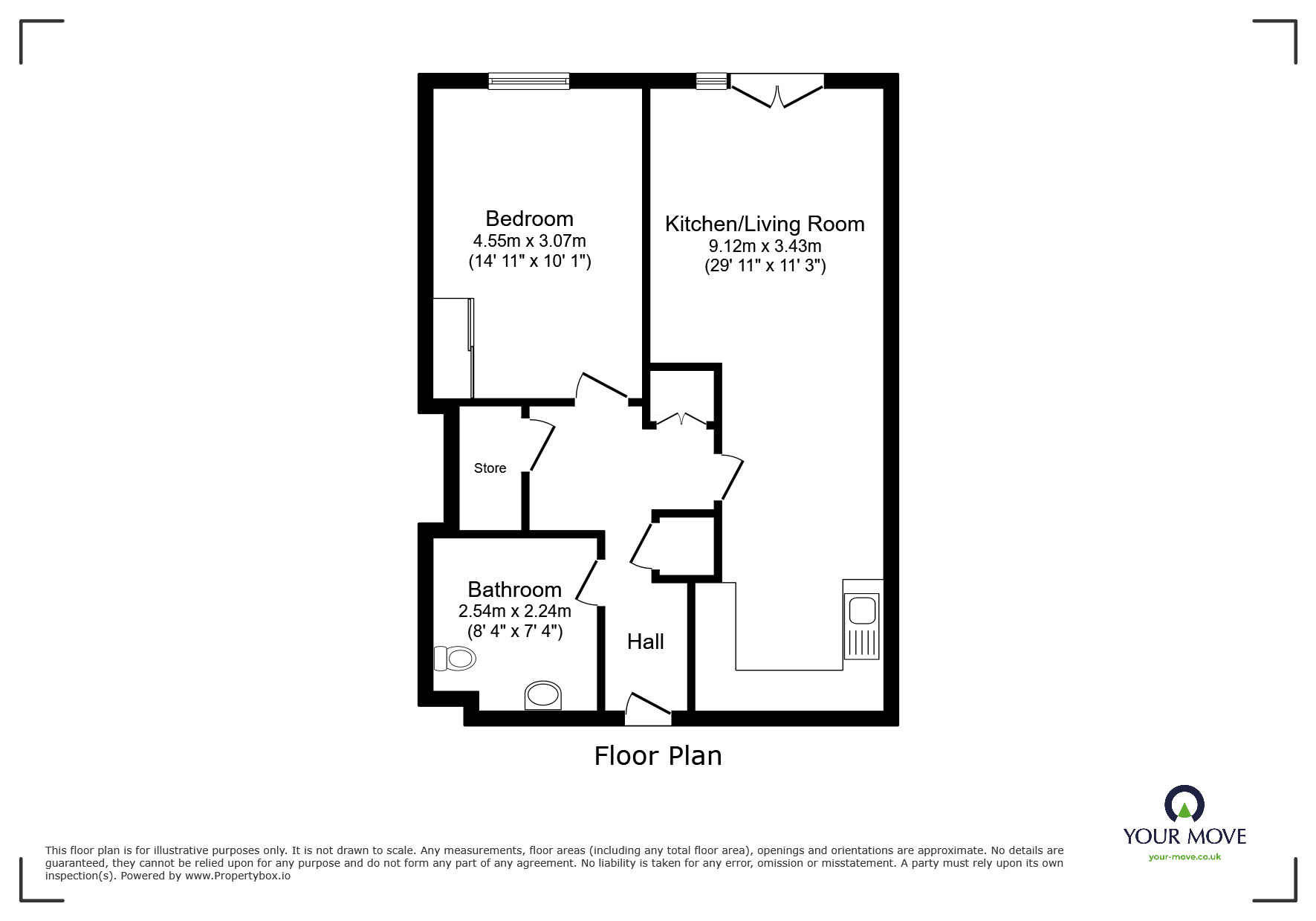 Floorplan of 1 bedroom  Flat for sale, Sayers Way, Erith, DA8