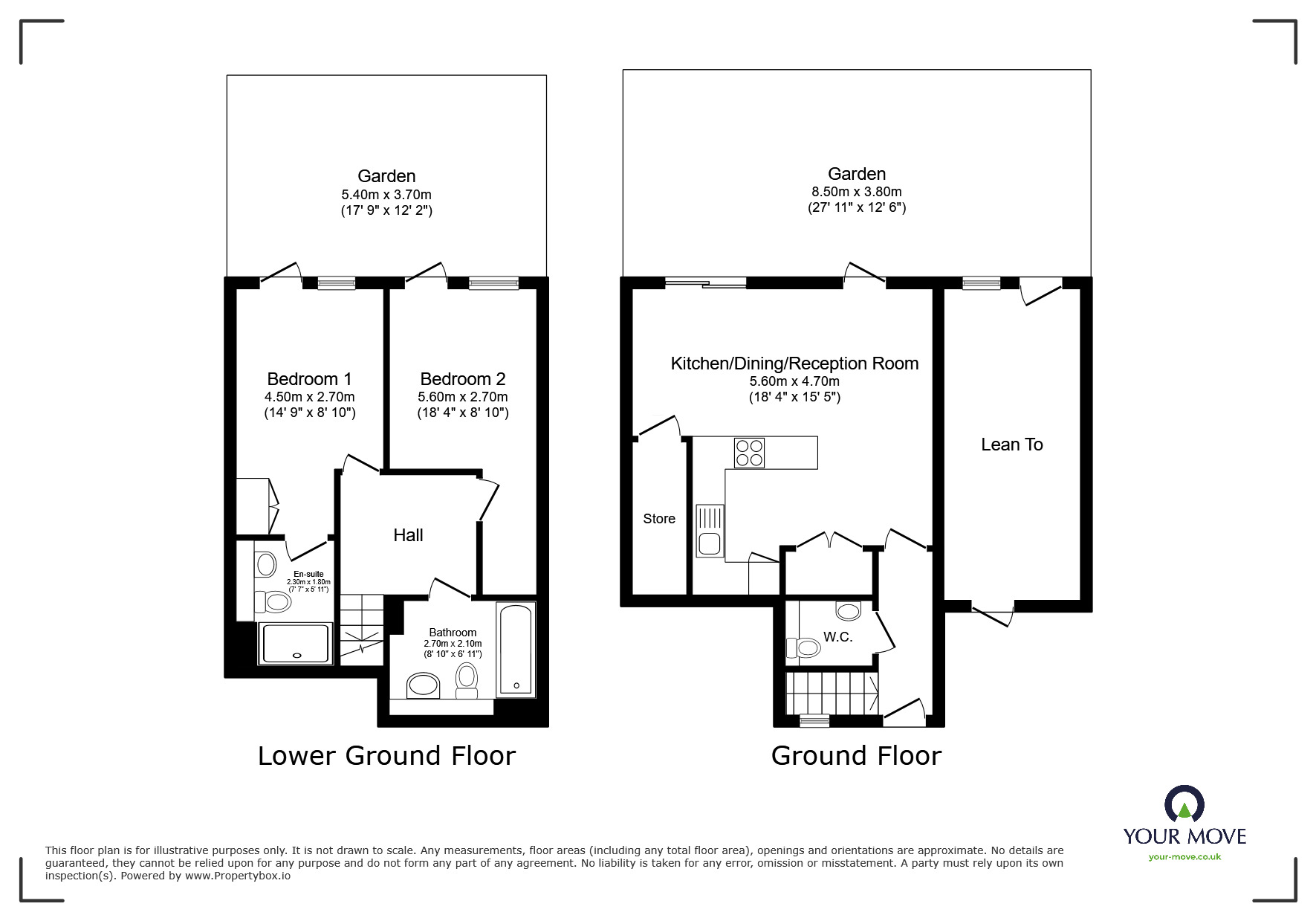 Floorplan of 2 bedroom  Flat for sale, Loampit Road, Erith, DA8