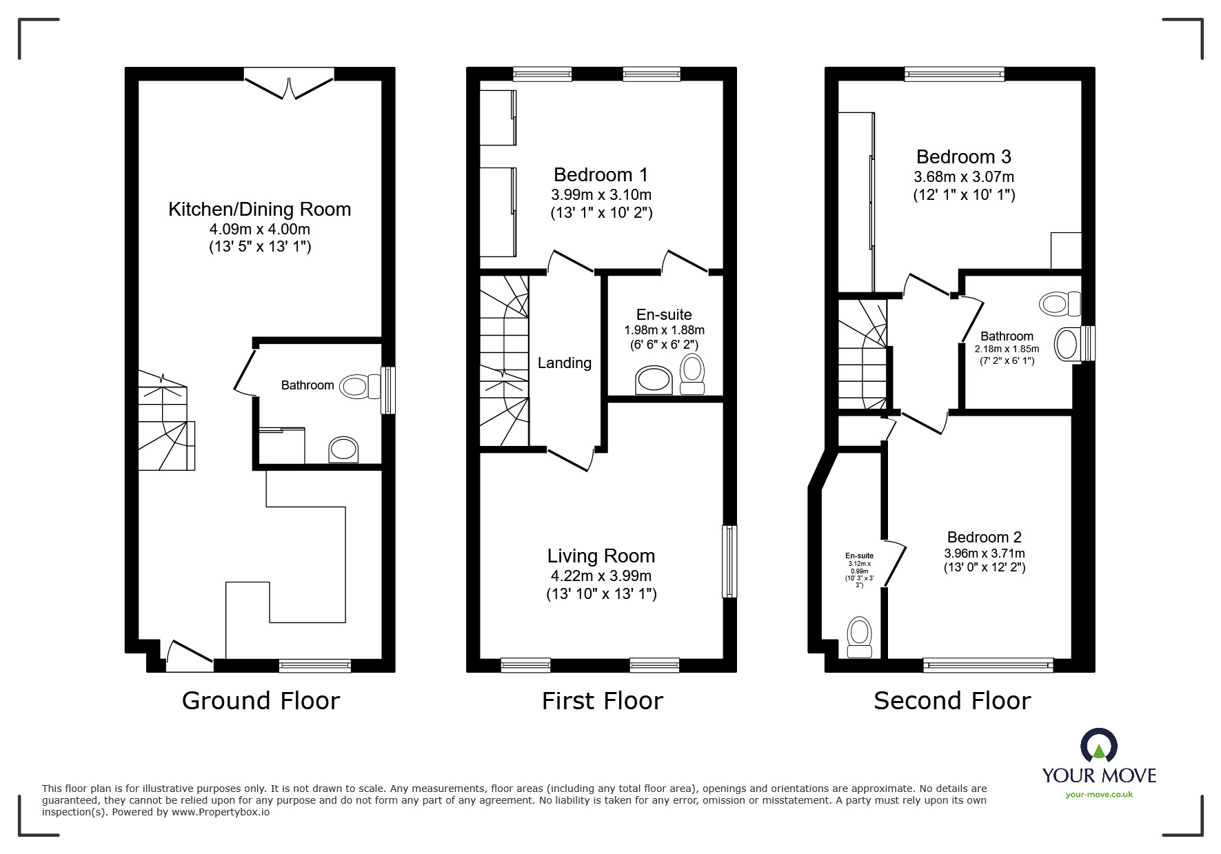 Floorplan of 3 bedroom Semi Detached House for sale, Richmer Road, Erith, DA8