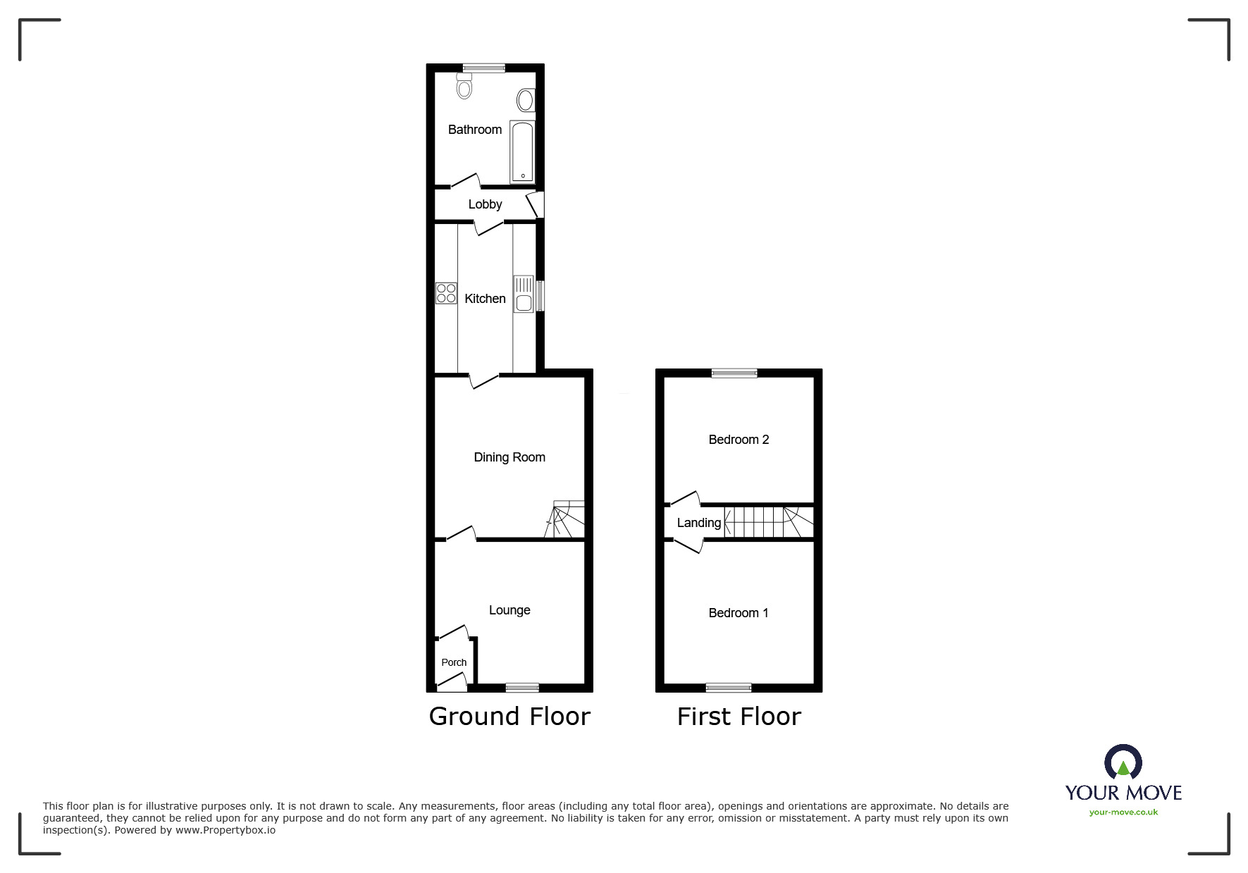 Floorplan of 2 bedroom Mid Terrace House for sale, Norman Road, Belvedere, DA17