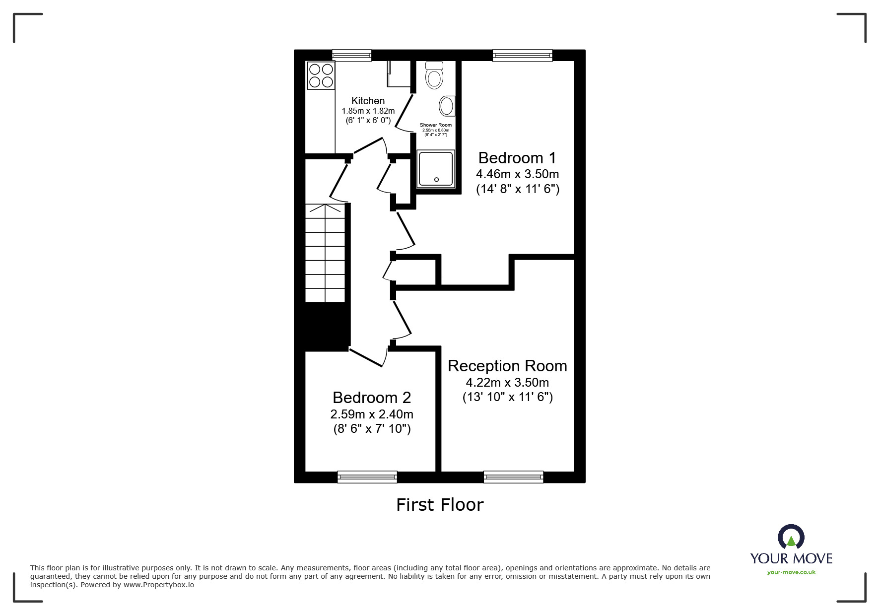 Floorplan of 2 bedroom  Flat to rent, Wadeville Close, Belvedere, DA17