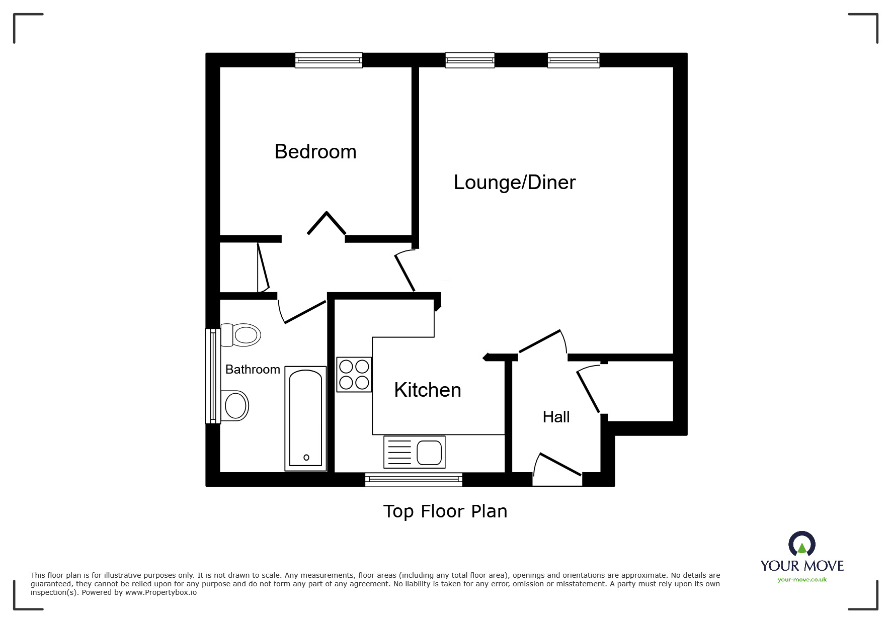 Floorplan of 1 bedroom  Flat for sale, Kempton Close, Erith, DA8