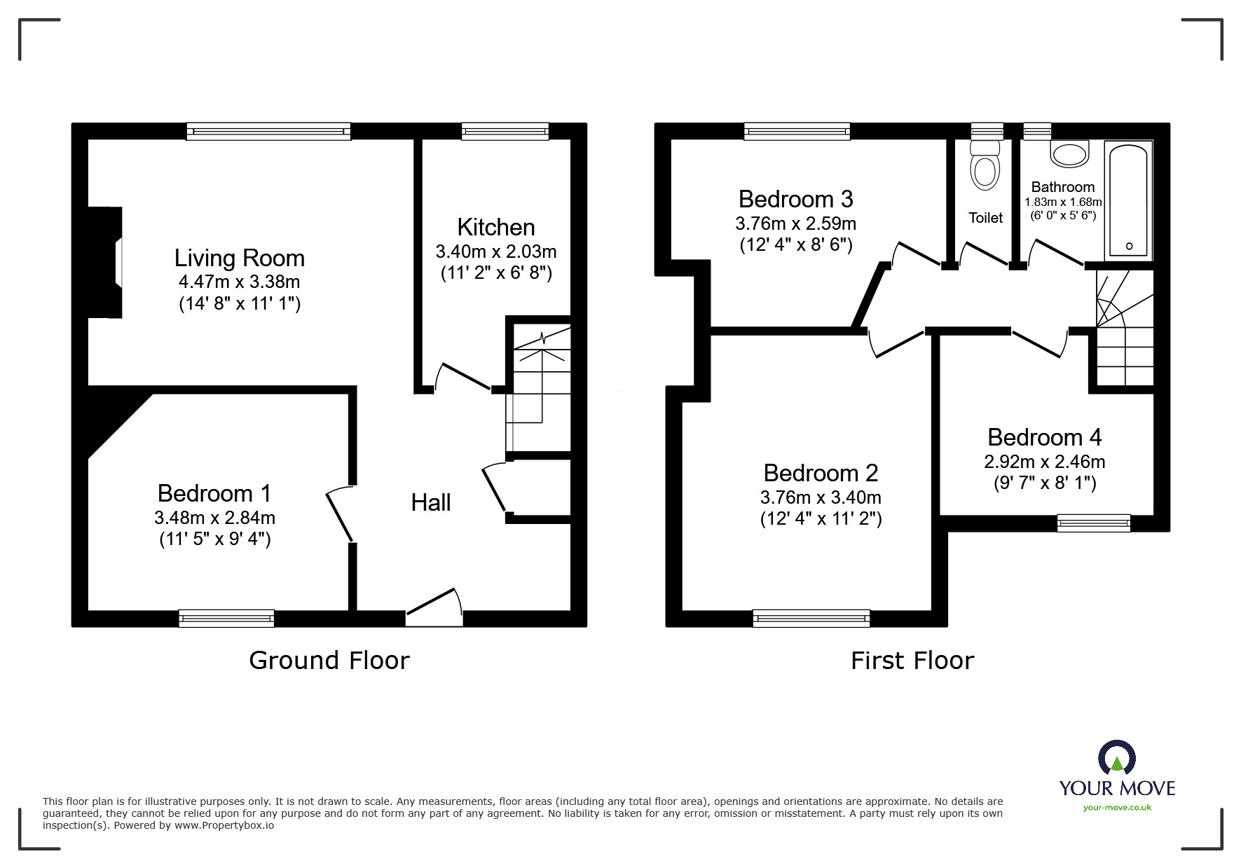 Floorplan of 3 bedroom Mid Terrace House for sale, Northumberland Way, Erith, DA8