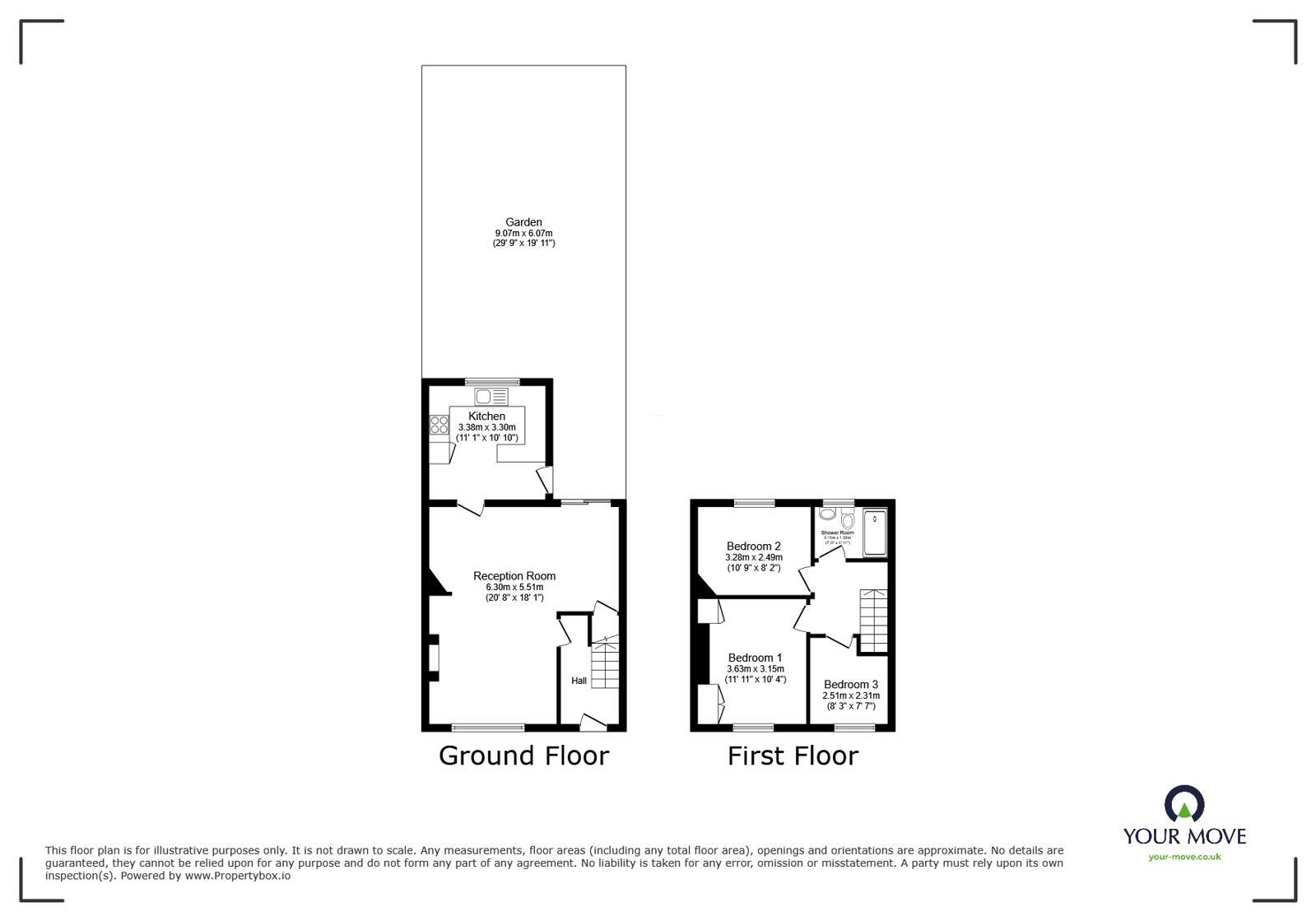 Floorplan of 3 bedroom Mid Terrace House for sale, Riverdale Road, Erith, DA8
