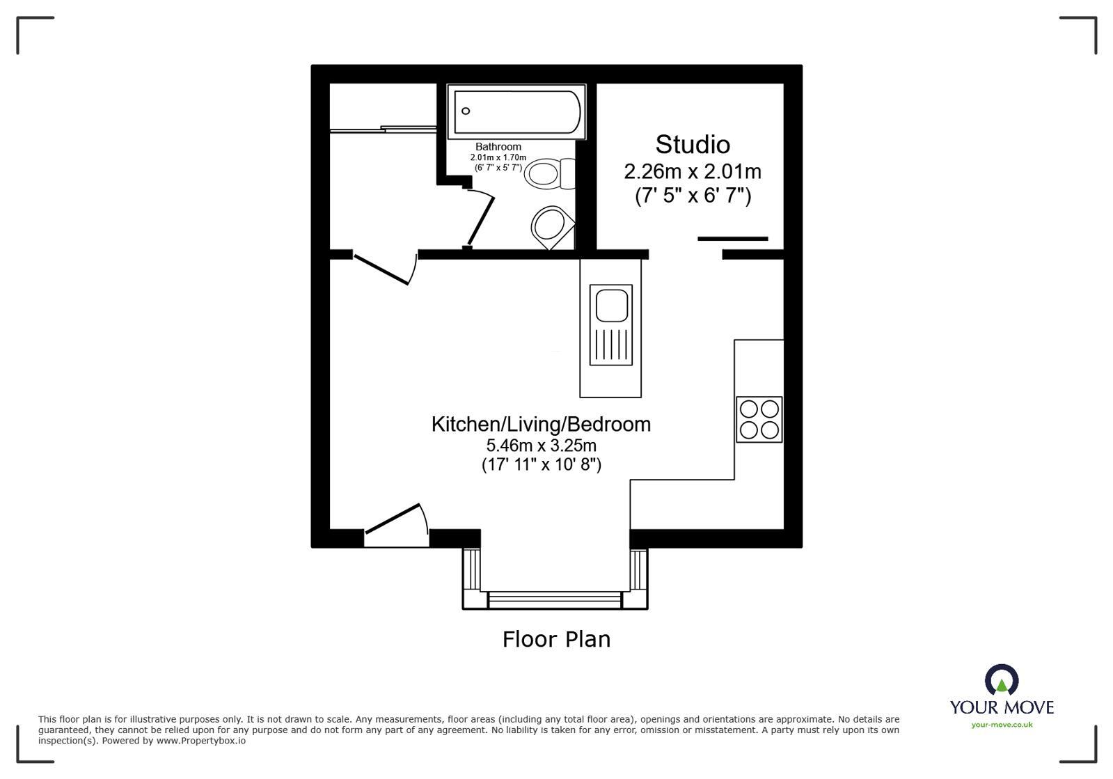 Floorplan of Flat for sale, Frobisher Road, Erith, DA8