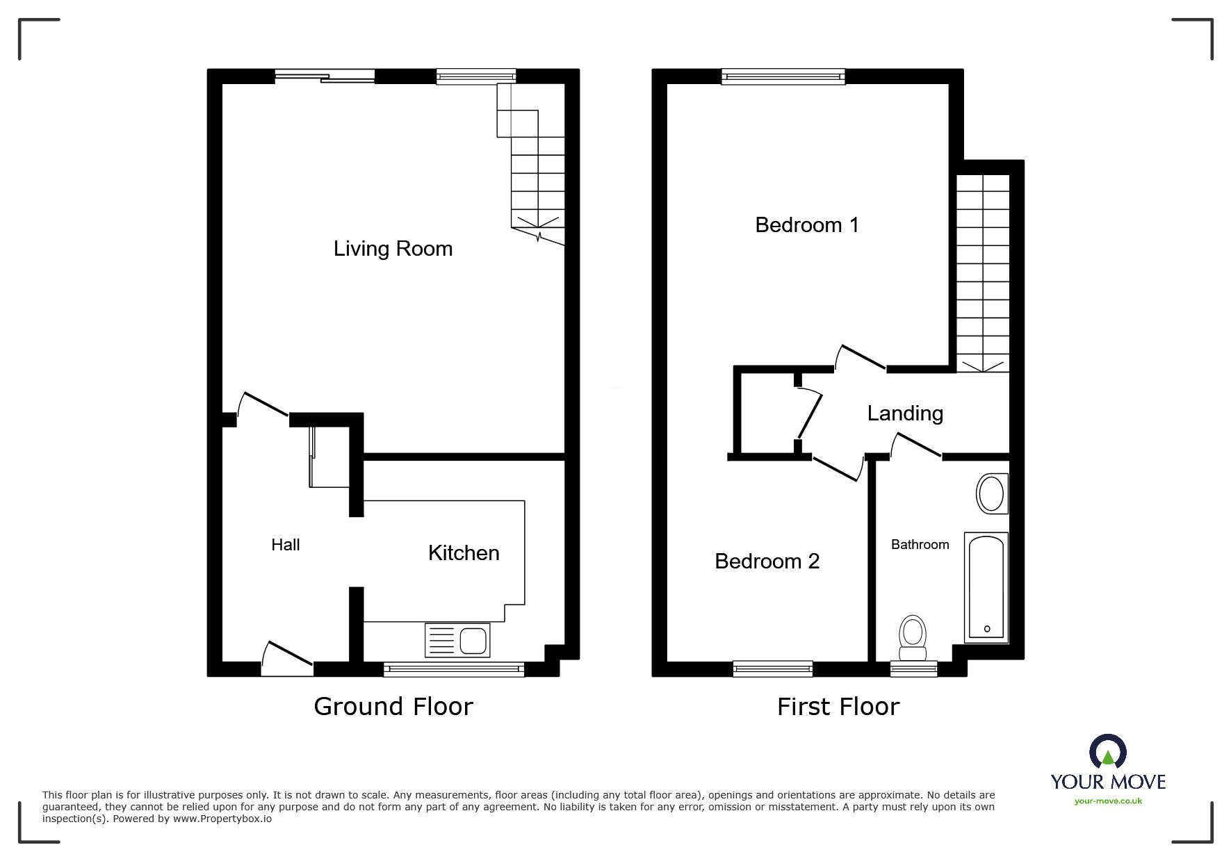Floorplan of 2 bedroom Mid Terrace House to rent, Winifred Road, Erith, DA8