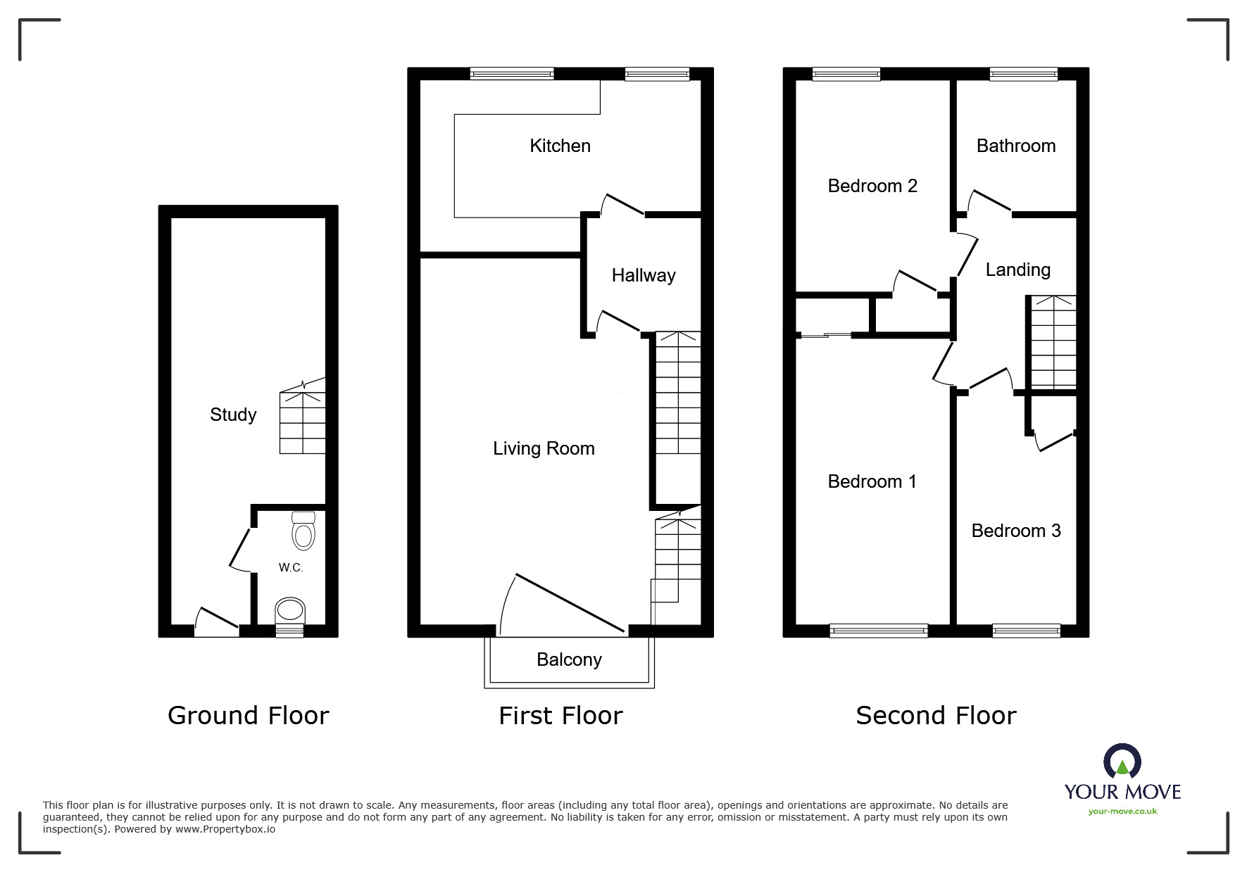 Floorplan of 3 bedroom Mid Terrace House to rent, Regent Square, Belvedere, DA17