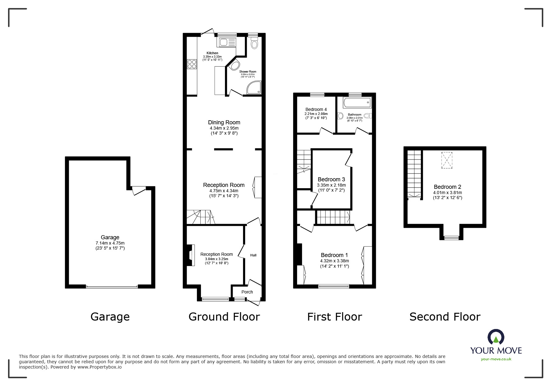 Floorplan of 4 bedroom Mid Terrace House for sale, Horsa Road, Erith, DA8