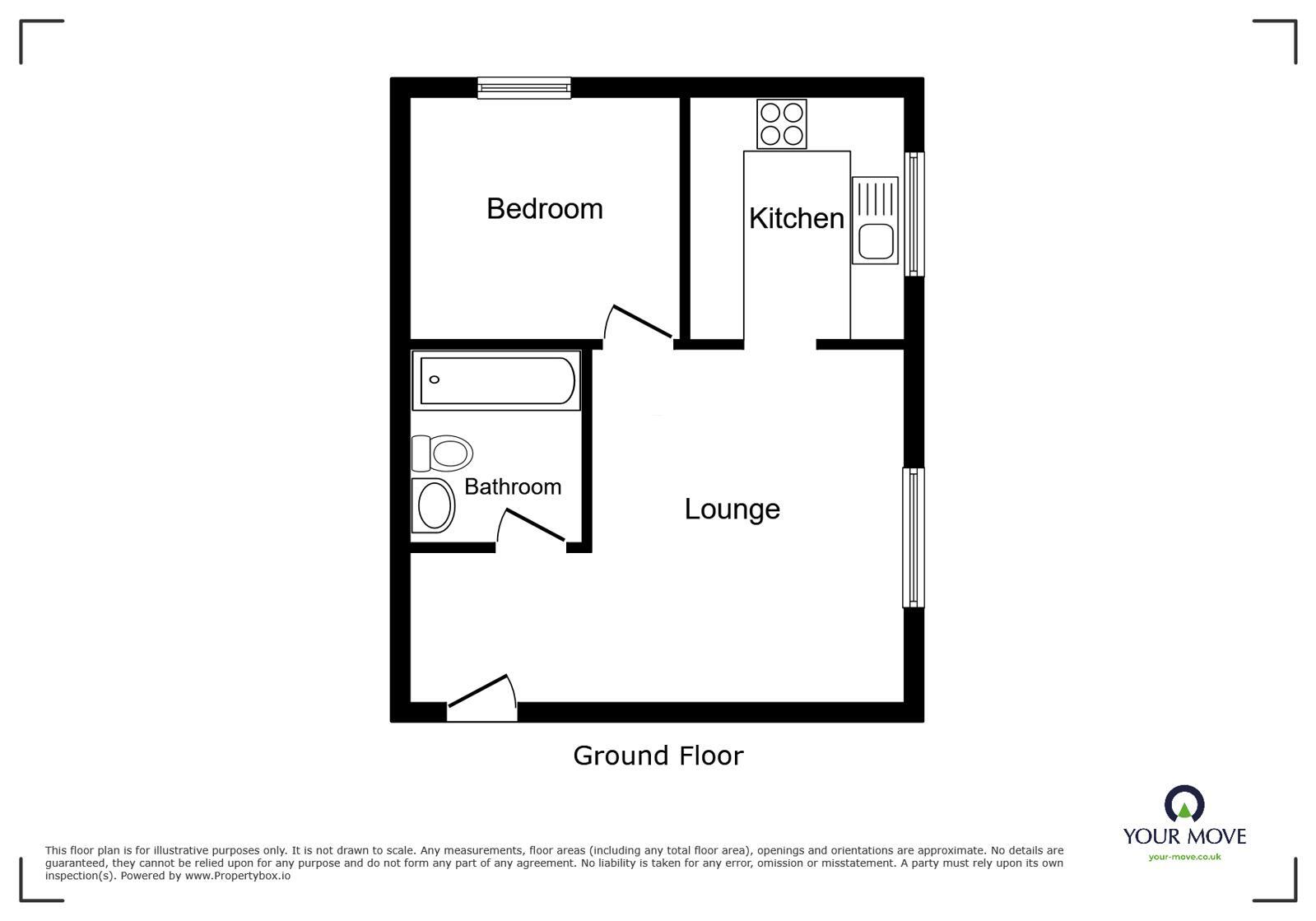 Floorplan of 1 bedroom Flat for sale, Frobisher Road, Erith, DA8