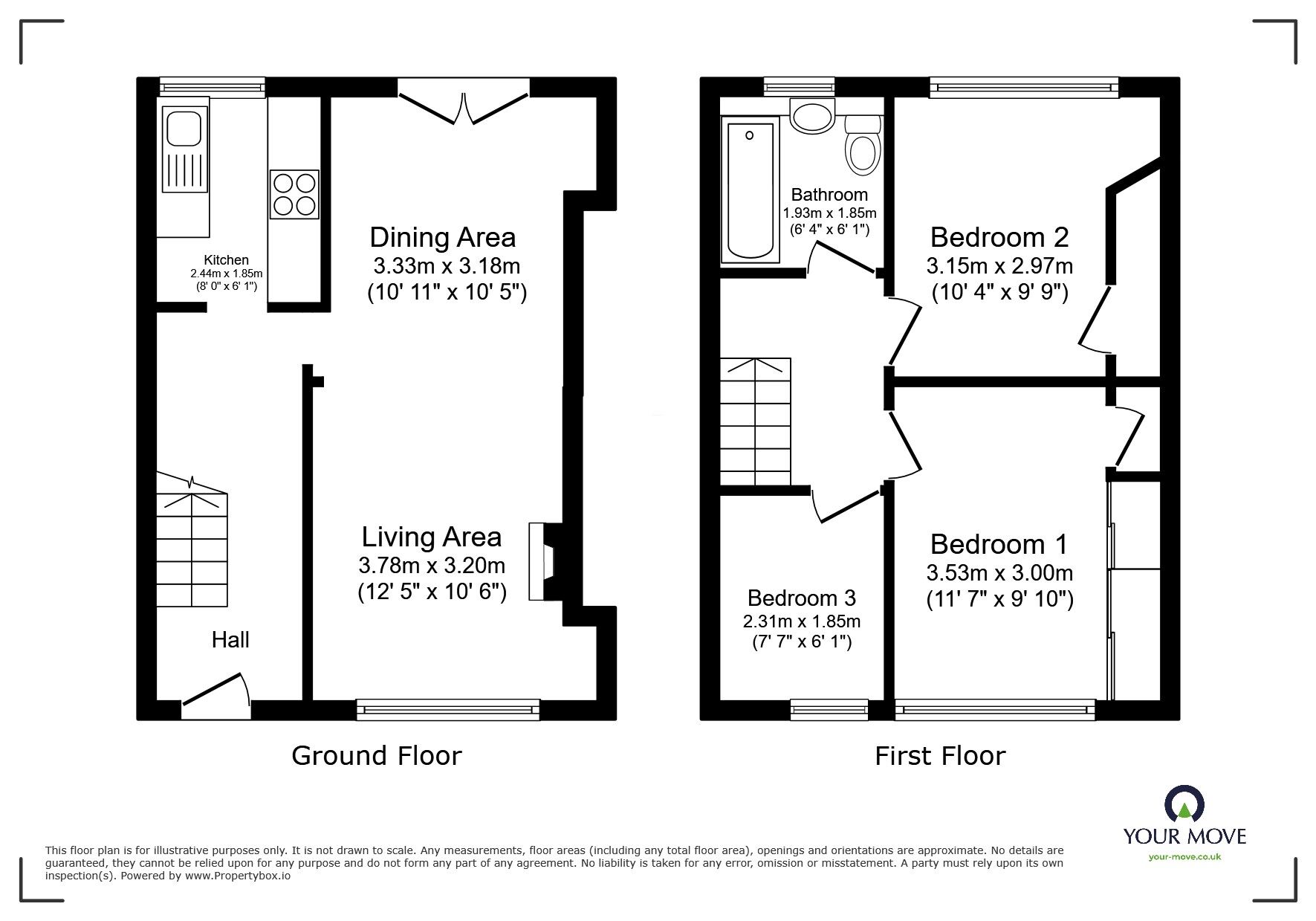 Floorplan of 3 bedroom Mid Terrace House for sale, Beechfield Road, Erith, DA8