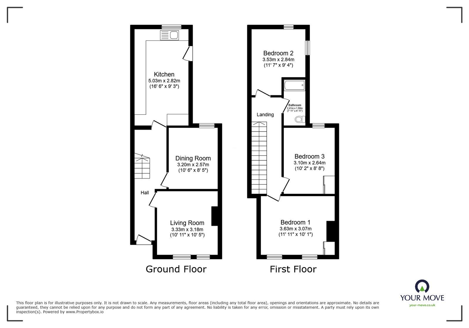 Floorplan of 3 bedroom End Terrace House for sale, Charlieville Road, Erith, DA8