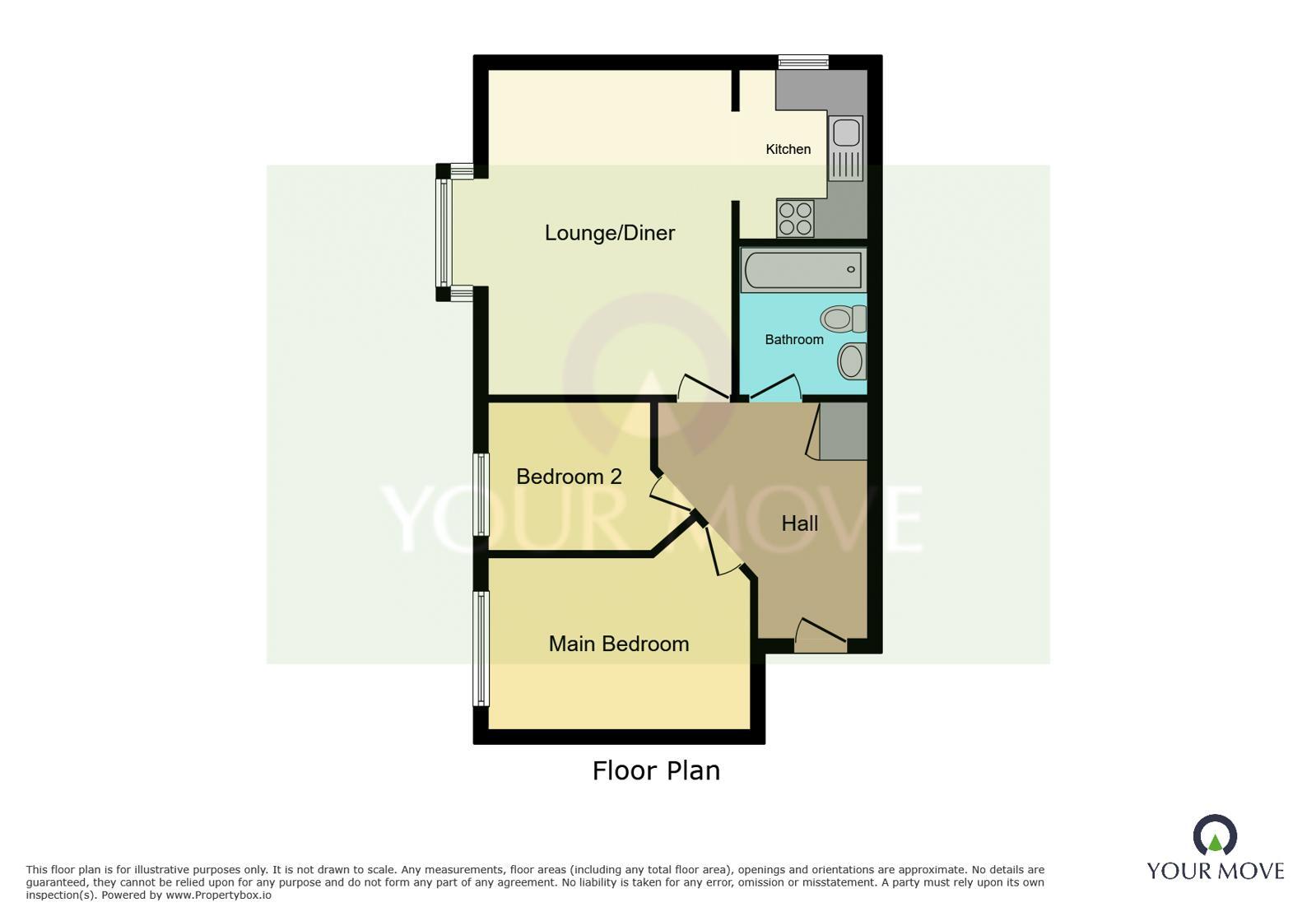 Floorplan of 2 bedroom Flat to rent, Chandlers Drive, Erith, DA8