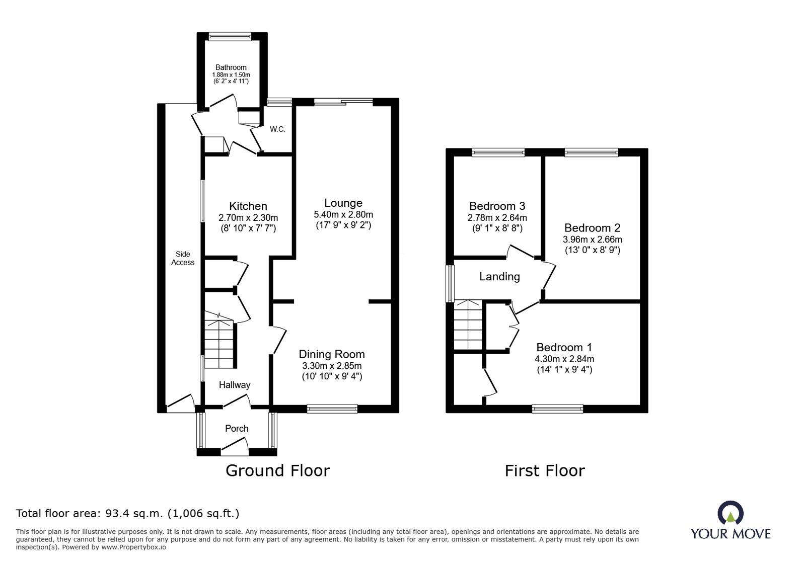 Floorplan of 3 bedroom End Terrace House for sale, Colyers Lane, Erith, DA8