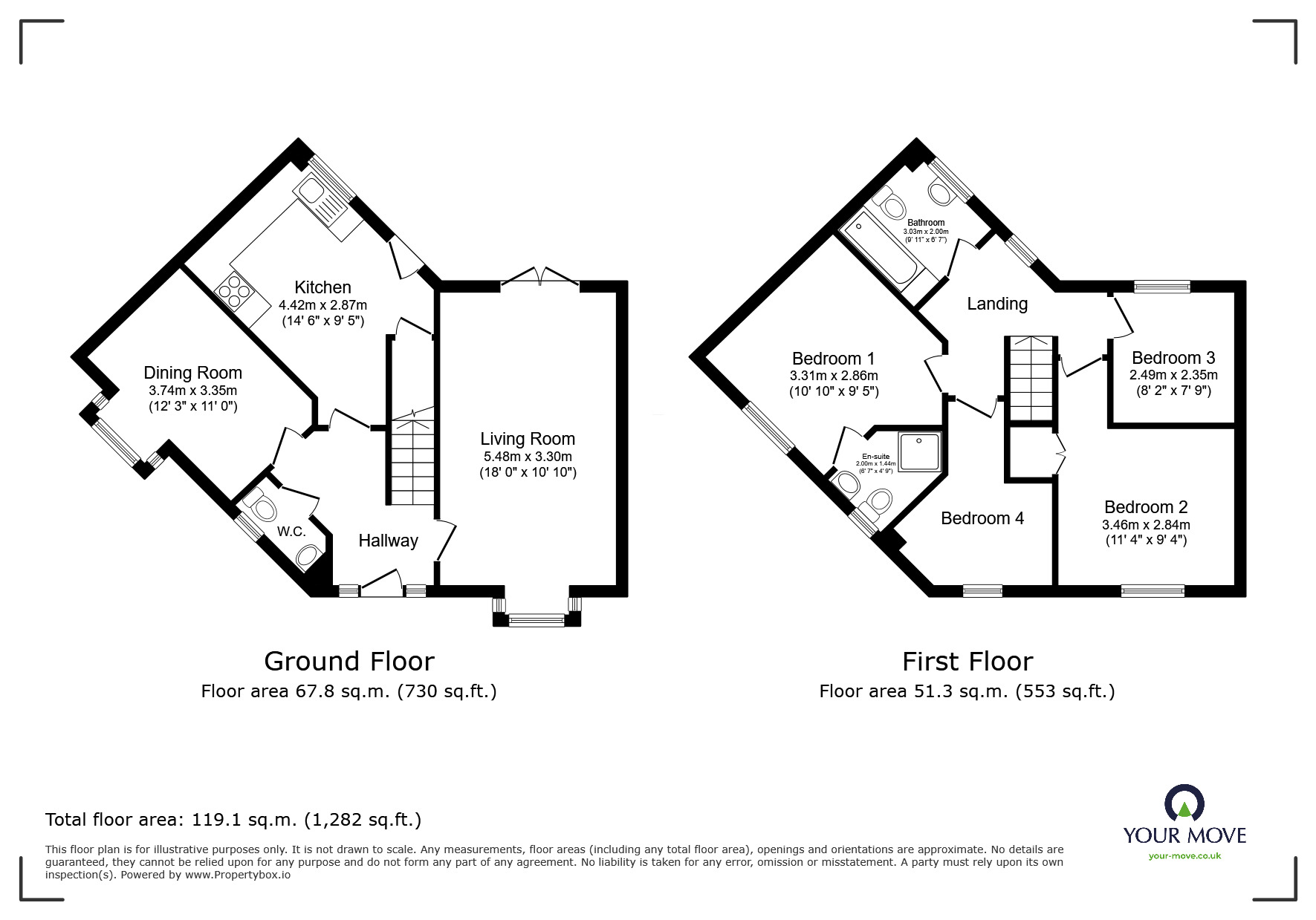 Floorplan of 4 bedroom Semi Detached House to rent, Tiber Road, North Hykeham, Lincoln, LN6