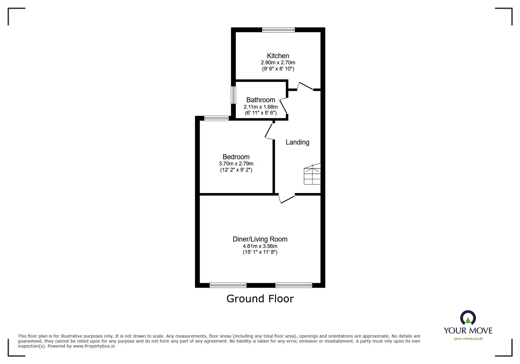 Floorplan of 1 bedroom  Flat to rent, Newark Road, North Hykeham, Lincoln, LN6