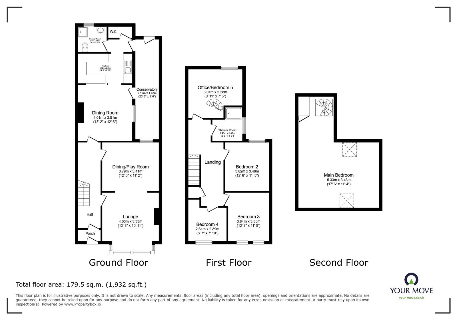 Floorplan of 4 bedroom Semi Detached House for sale, Hykeham Road, Lincoln, Lincolnshire, LN6