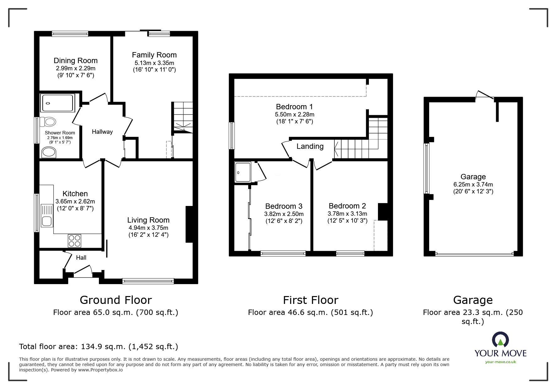 Floorplan of 3 bedroom Semi Detached House for sale, Station Road, North Hykeham, Lincoln, LN6