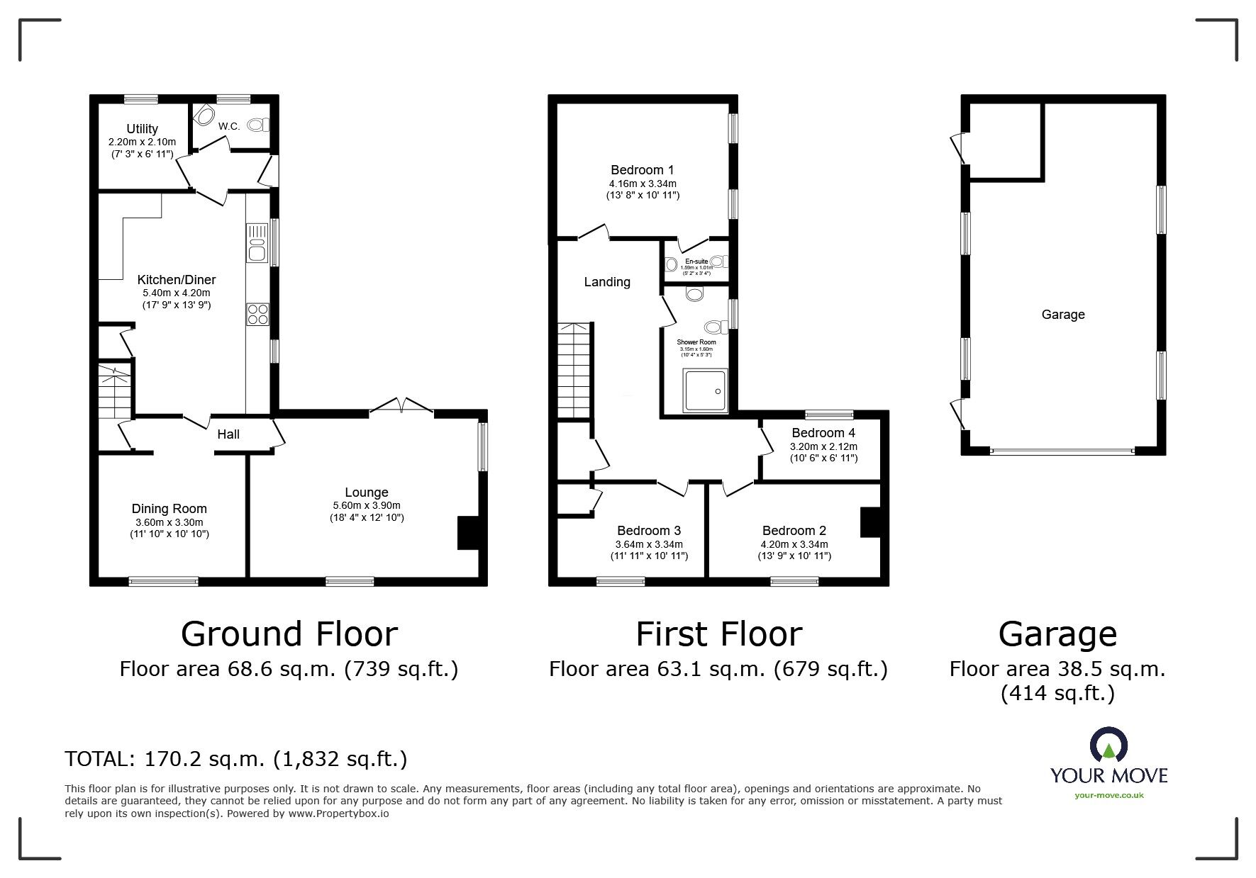 Floorplan of 4 bedroom Semi Detached House for sale, Water Lane, Bassingham, Lincolnshire, LN5