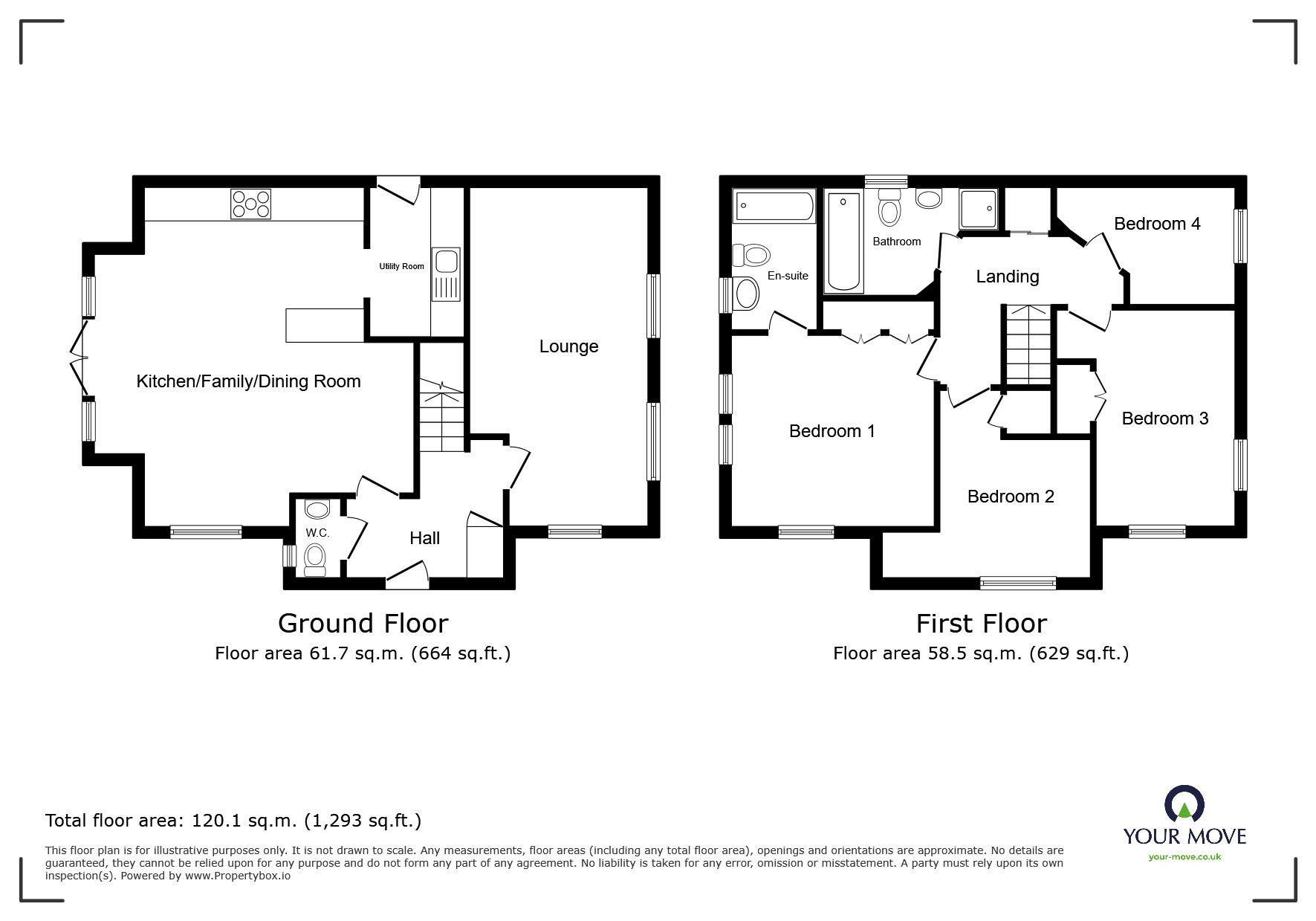 Floorplan of 4 bedroom Detached House for sale, Beresford Drive, Sudbrooke, Lincolnshire, LN2