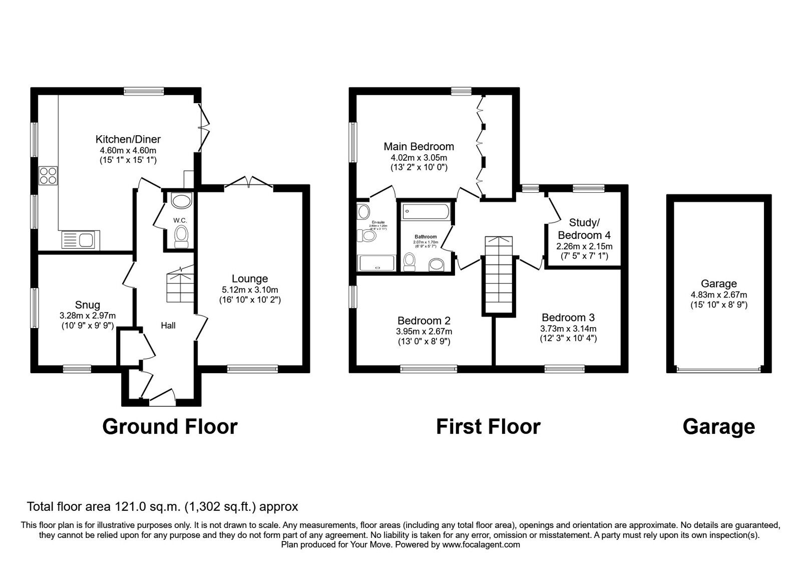 Floorplan of 4 bedroom Detached House for sale, Otho Way, North Hykeham, Lincolnshire, LN6