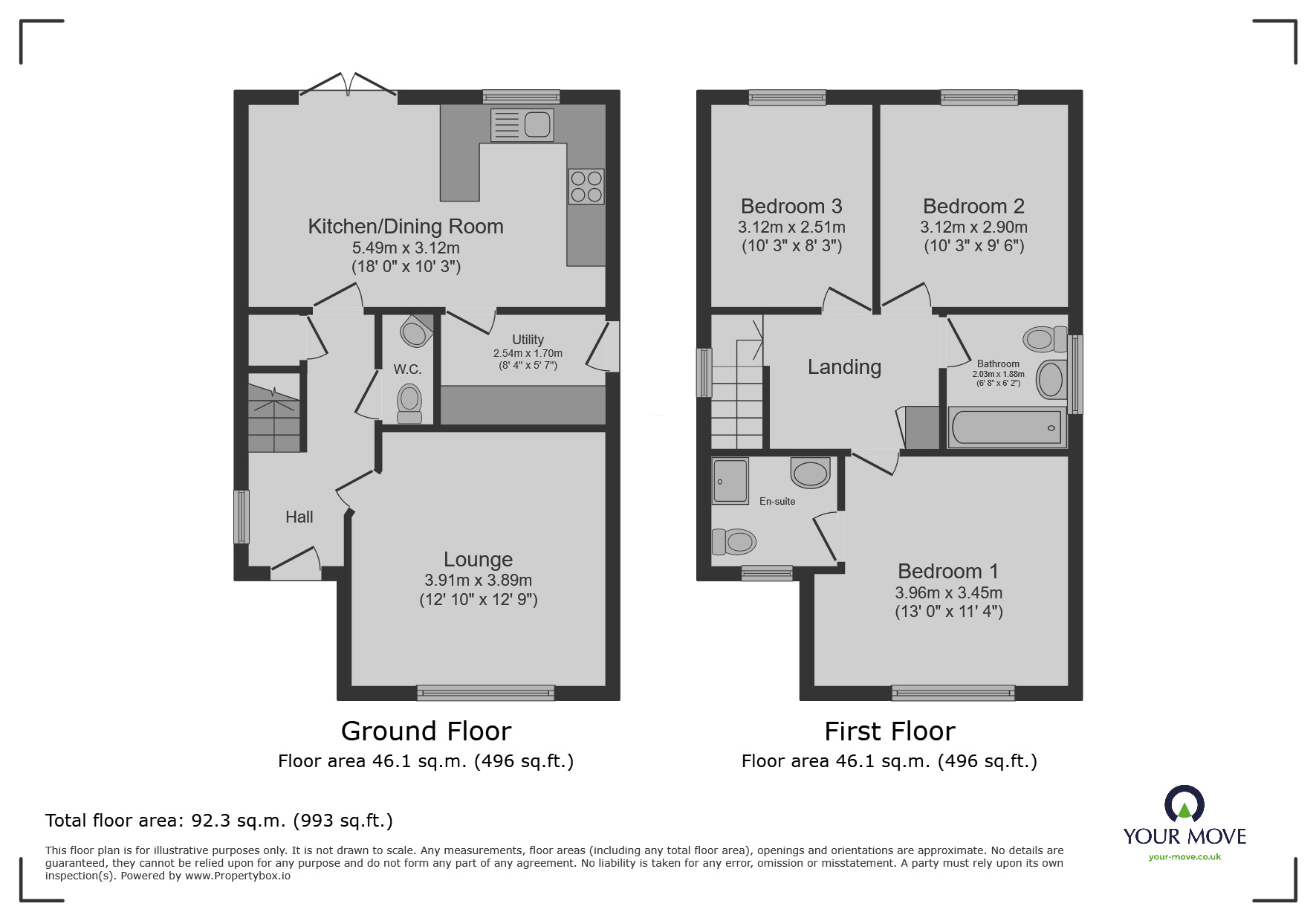 Floorplan of 3 bedroom Detached House for sale, Crucible Close, North Hykeham, Lincolnshire, LN6