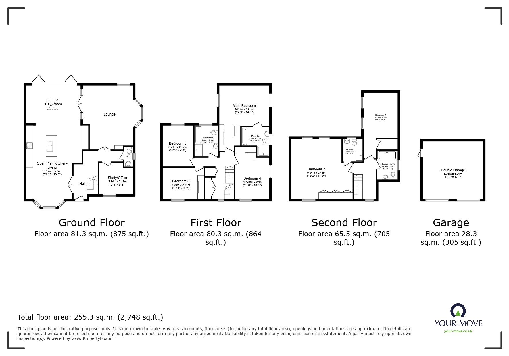 Floorplan of 6 bedroom Detached House for sale, Titus Way, North Hykeham, Lincolnshire, LN6