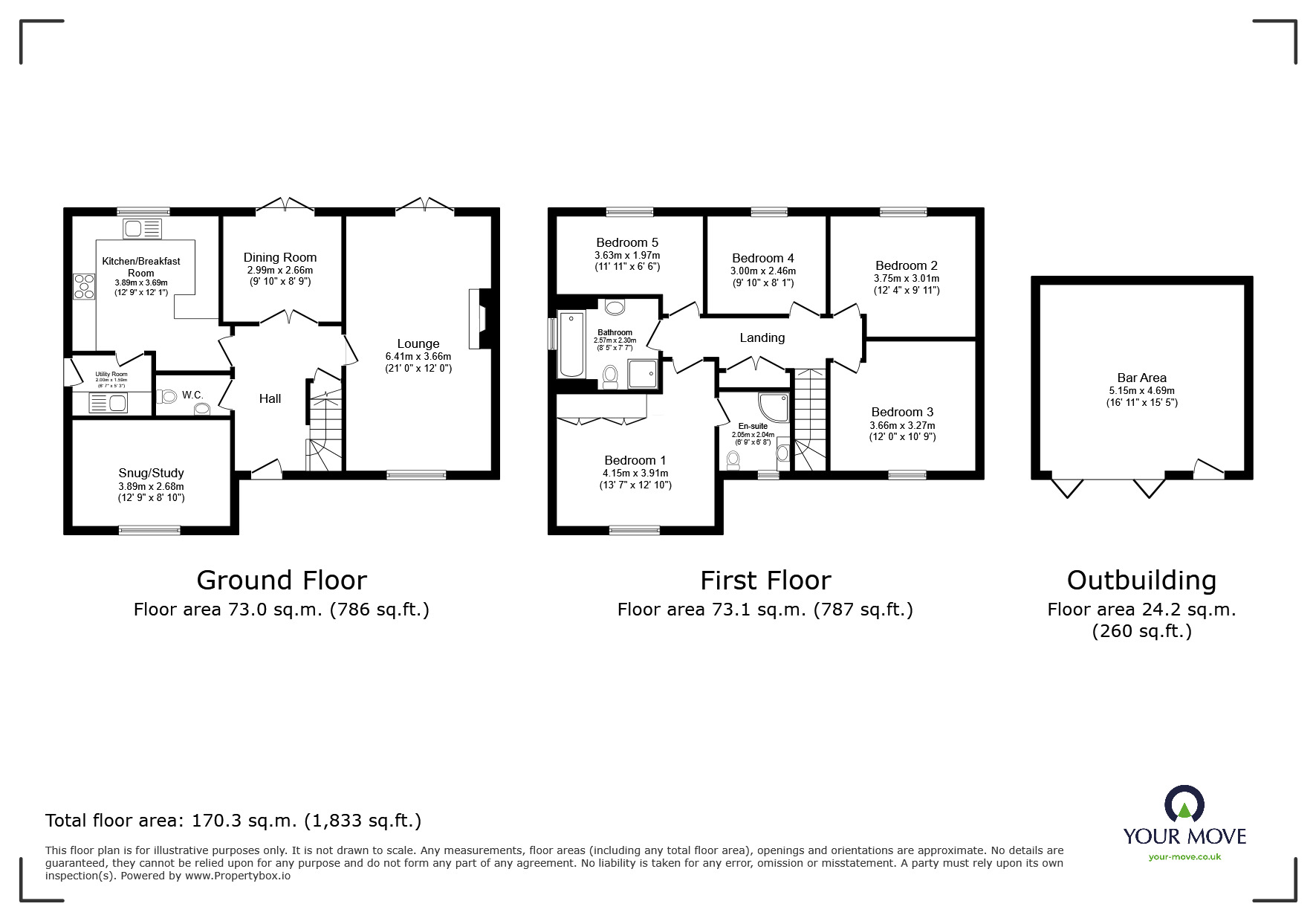 Floorplan of 5 bedroom Detached House for sale, Cleveland Avenue, North Hykeham, Lincolnshire, LN6
