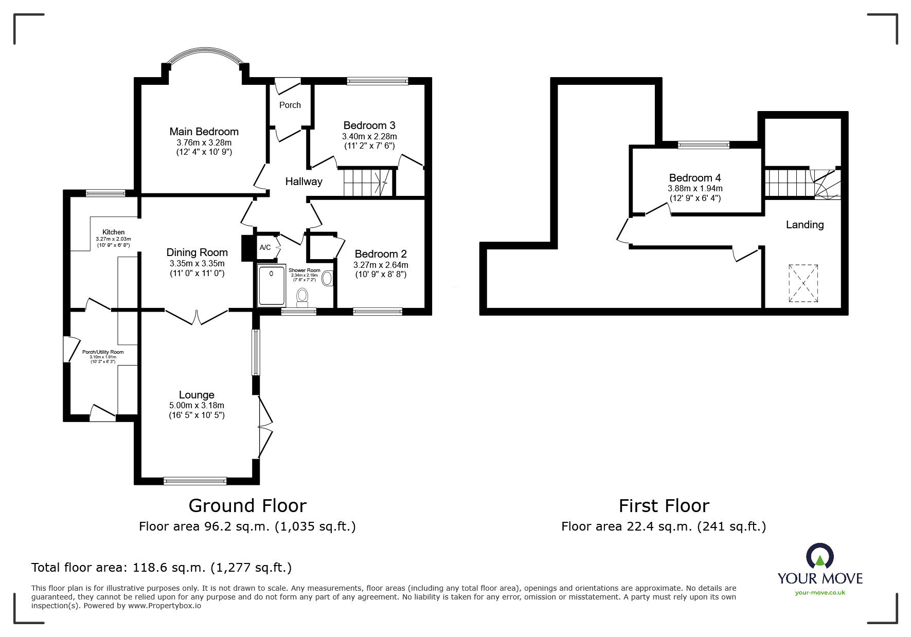 Floorplan of 4 bedroom Detached Bungalow for sale, Mill Lane, North Hykeham, Lincolnshire, LN6