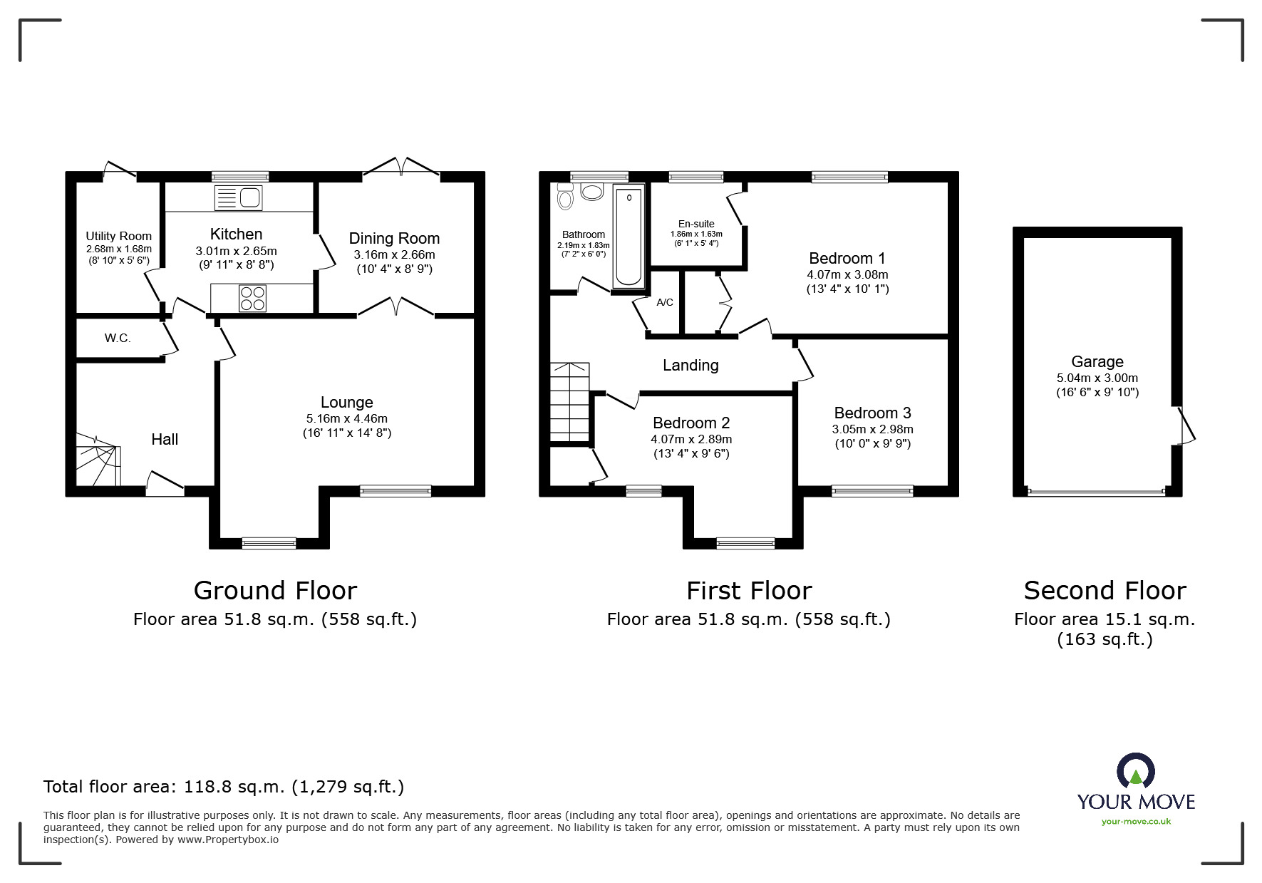Floorplan of 3 bedroom Detached House for sale, Pavillion Gardens, Lincoln, Lincolnshire, LN6