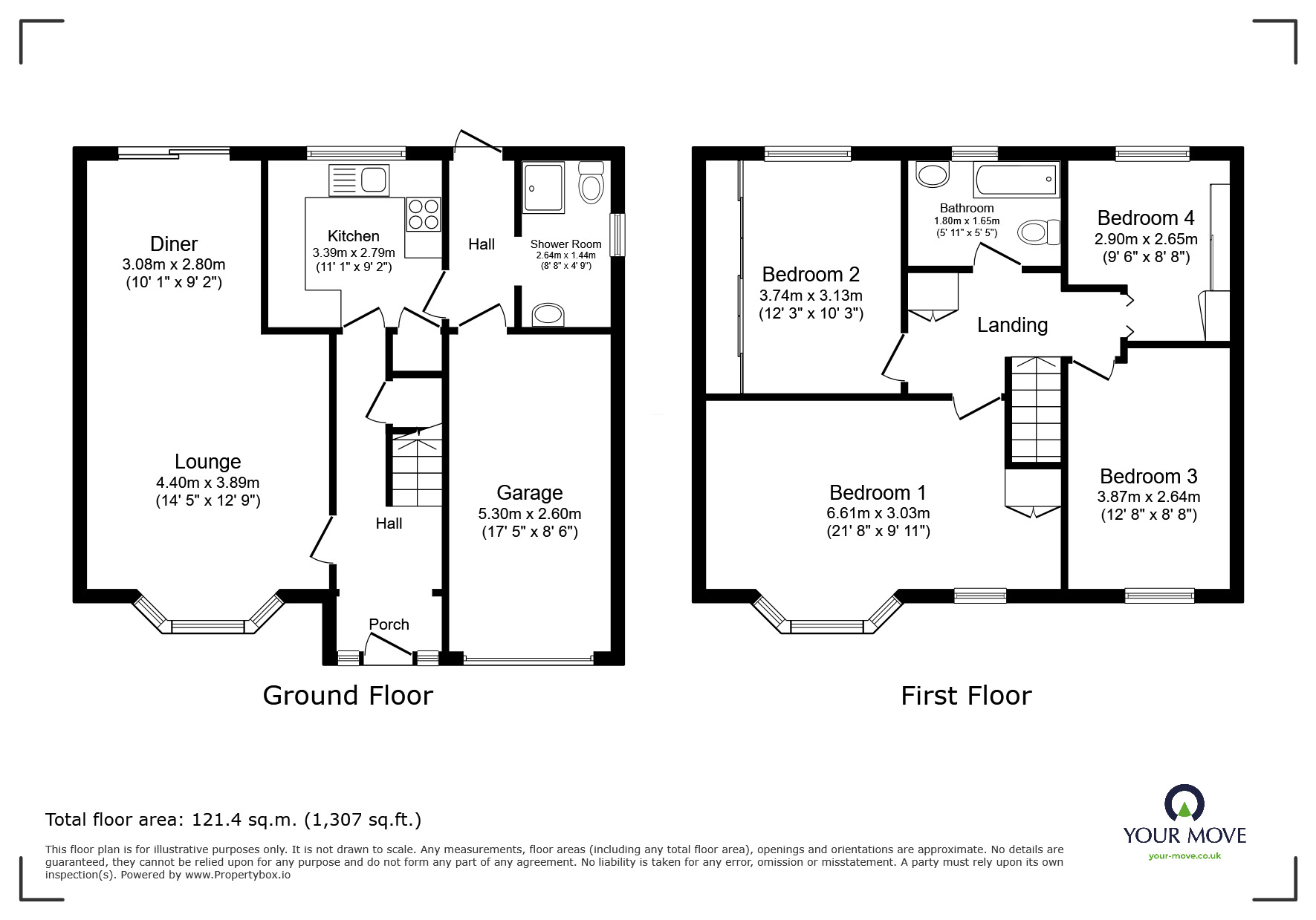 Floorplan of 4 bedroom Detached House for sale, Buttery Close, Lincoln, Lincolnshire, LN6