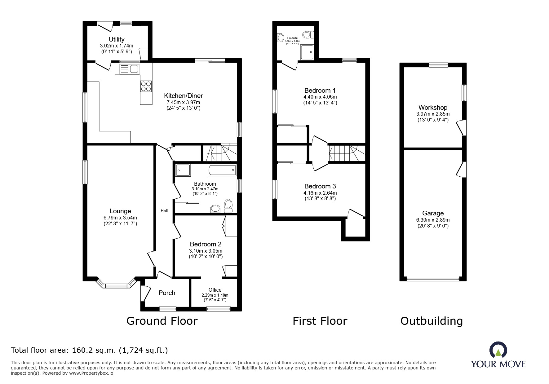 Floorplan of 3 bedroom Detached Bungalow for sale, Thorpe Lane, South Hykeham, Lincolnshire, LN6