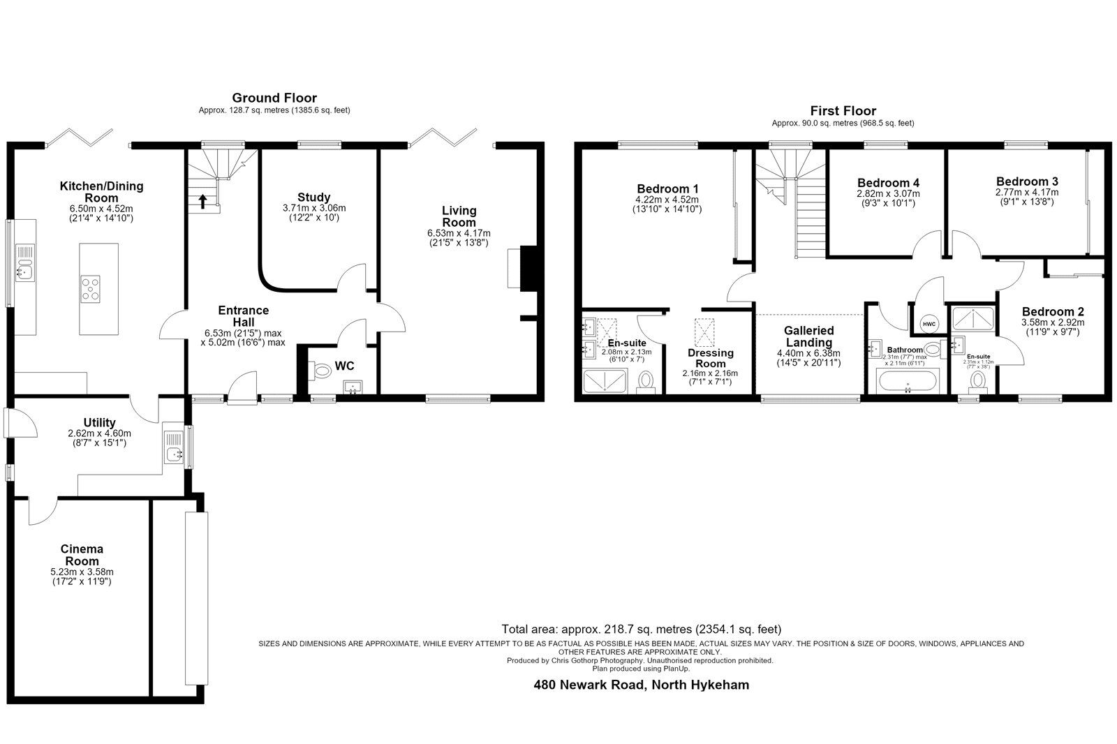 Floorplan of 4 bedroom Detached House for sale, Newark Road, North Hykeham, Lincolnshire, LN6