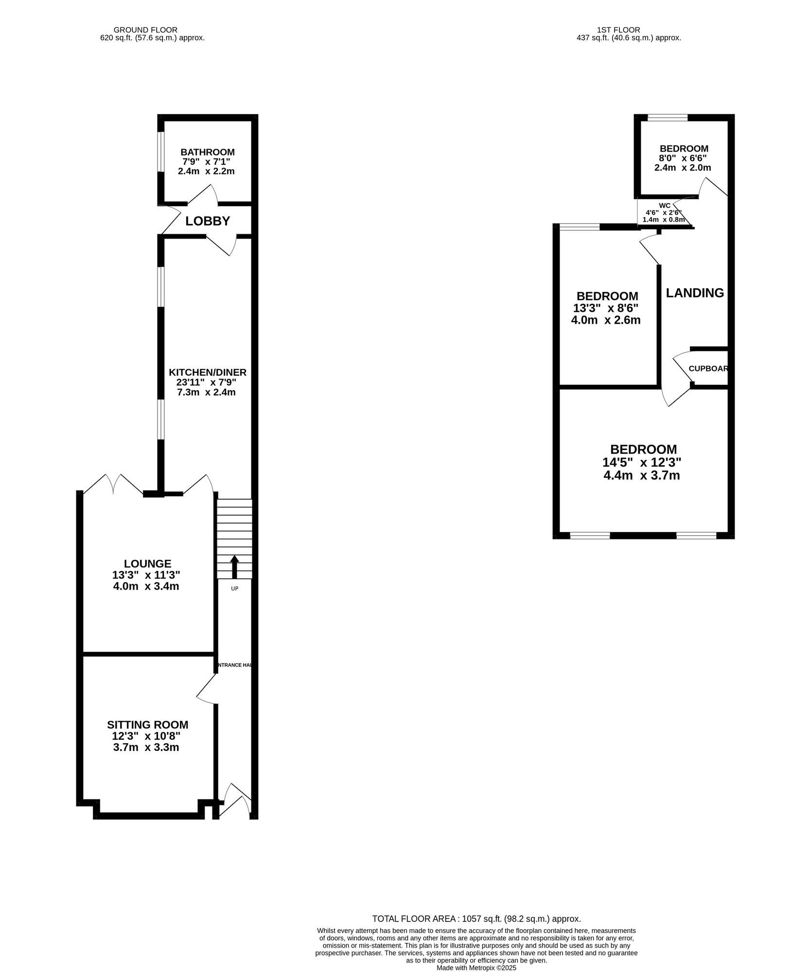 Floorplan of 3 bedroom Mid Terrace House for sale, Edmund Road, Birmingham, West Midlands, B8
